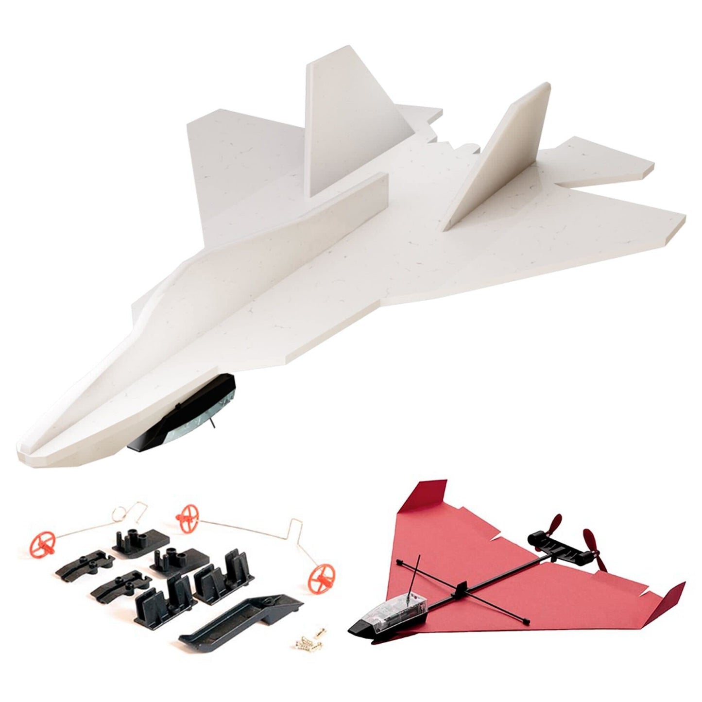 POWERUP 4.0 The Next-Generation Smartphone Controlled Paper Airplane Kit, RC Controlled. Easy to Fly with Autopilot &amp; Gyro Stabilizer. for Hobbyists, Pilots, Tinkerers.