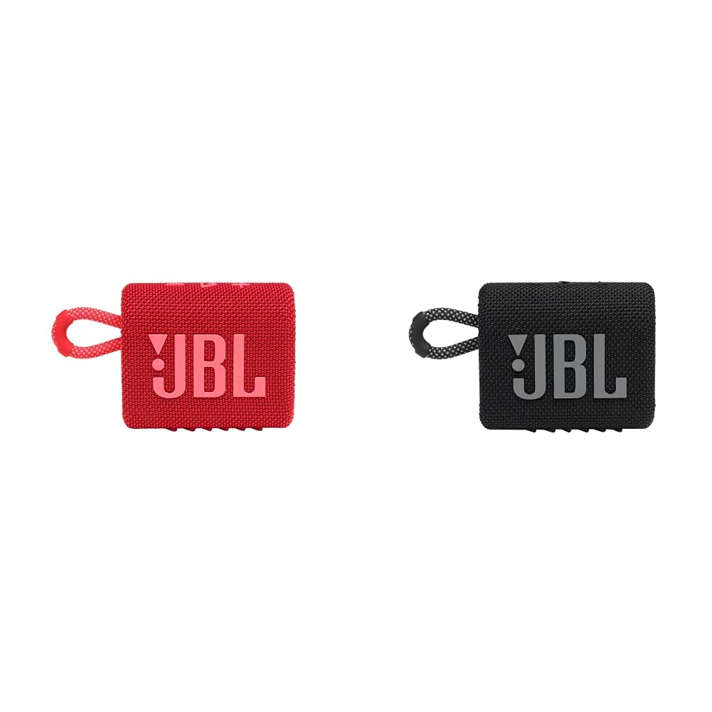 JBL Go 3 - Portable Mini Bluetooth Speaker, big audio and punchy bass, IP67 waterproof and dustproof, 5 hours of playtime, speaker for home, outdoor and travel (Black)