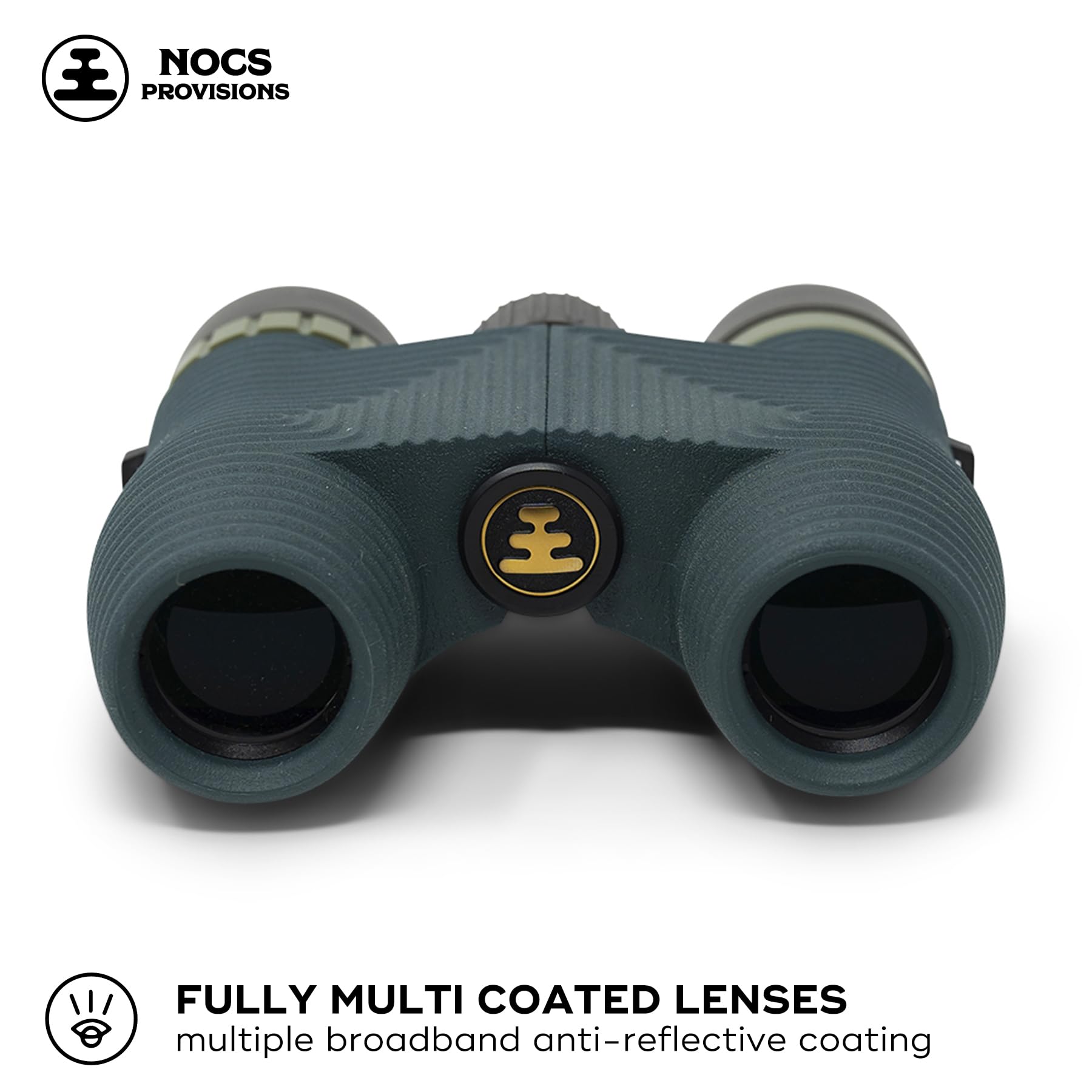 Nocs Provisions Standard Issue 8x25 Waterproof Binoculars | Lightweight, Compact, 8X Magnification, Wide View, Multi-Coated Lenses for Bird Watching, Hiking, and Outdoor Activities - Canary (Yellow)