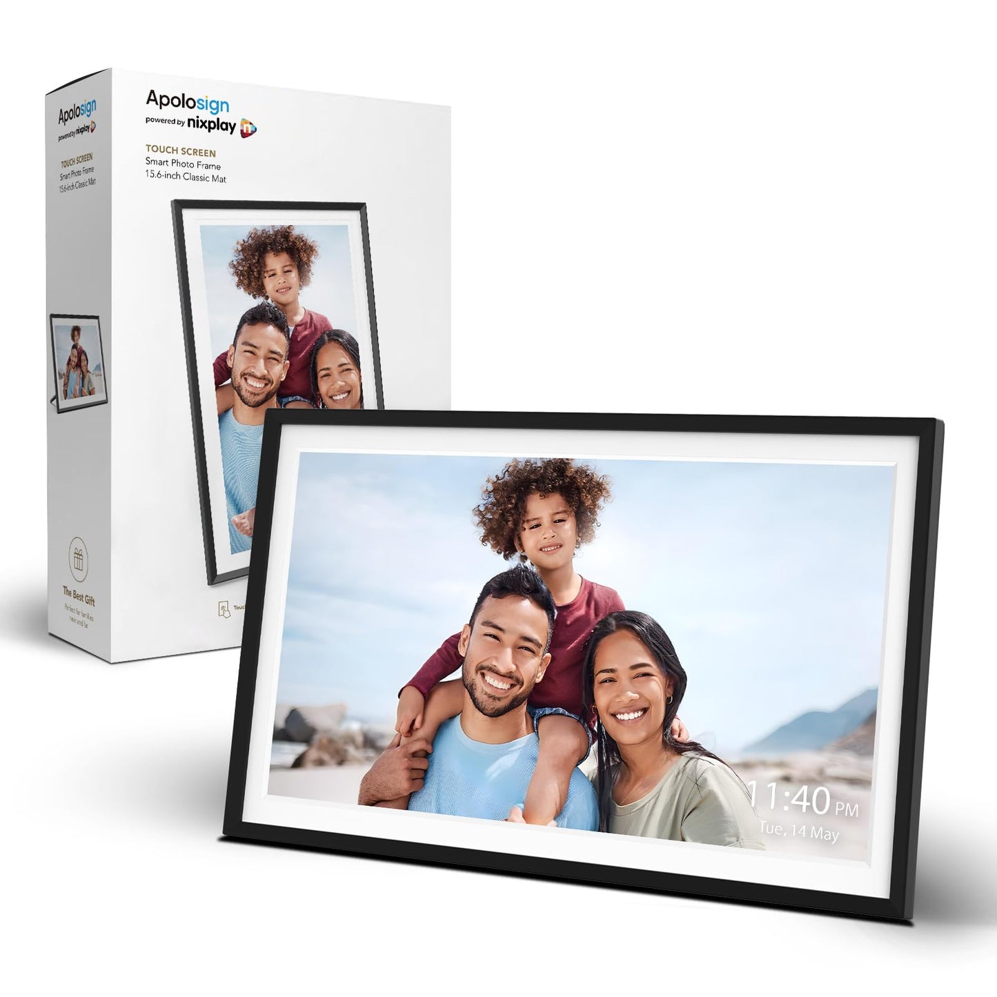 10.1" Digital Picture Frame Powered by Nixplay, Share Photos/Videos via Nixplay App, WiFi Digital Photo Frame with 32GB, Support Alexa Google Photos, Free Cloud Storage, Auto Rotate, Gifts for Mom