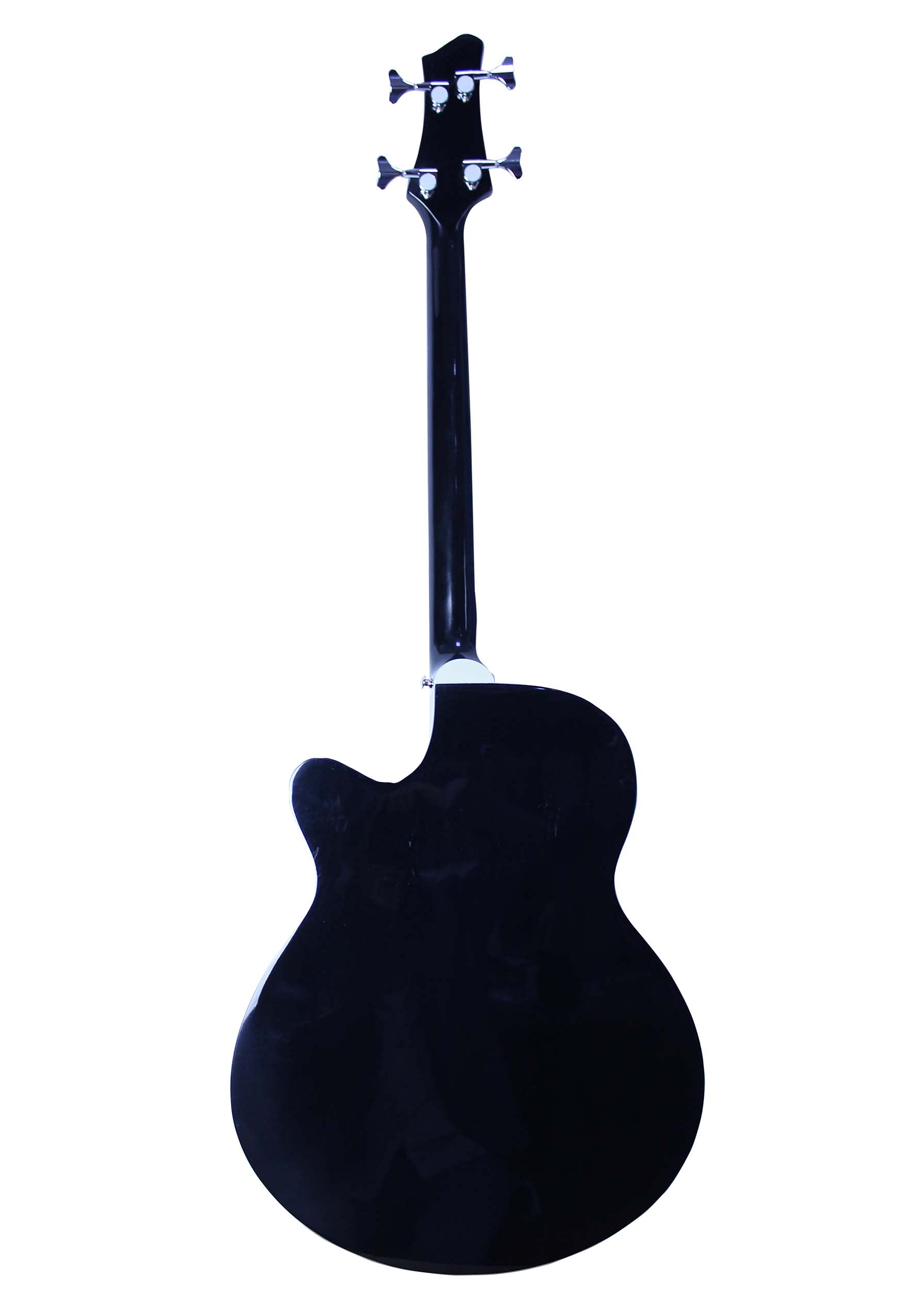 YMC 4 Strings Cutaway Acoustic-Electric Bass Guitar With 4-Band Equalizer, Adjustable Truss Rod,Gig Bag,Strap,Picks- (Black)