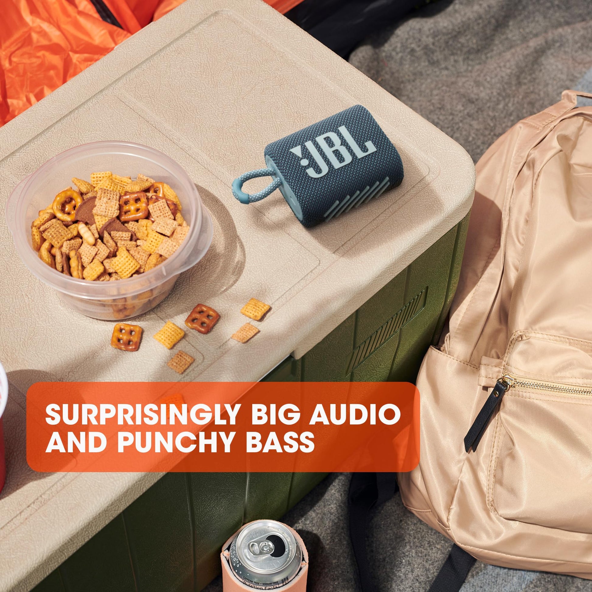 JBL Go 3 - Portable Mini Bluetooth Speaker, big audio and punchy bass, IP67 waterproof and dustproof, 5 hours of playtime, speaker for home, outdoor and travel (Black)