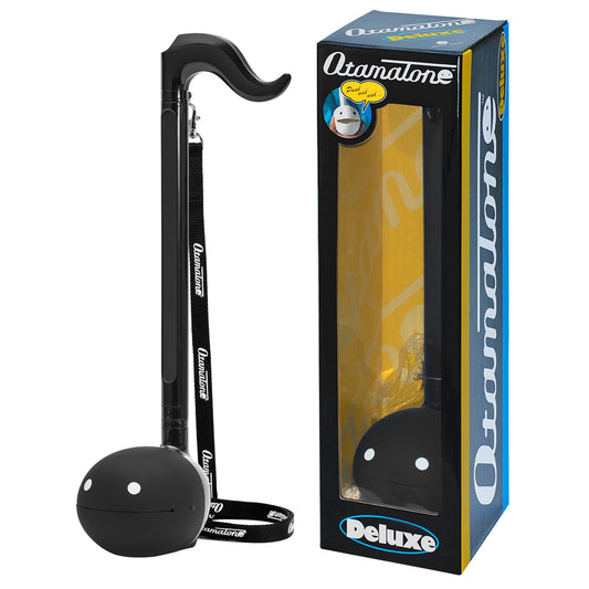 Otamatone Deluxe Electronic Musical Instrument for Adults Portable Synthesizer Digital Electric Music from Japan by Cube/Maywa Denki Cool Stuff Gifts, Black [English Manual]