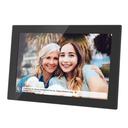 Digital WiFi Picture Frame 10 inch, Send Photos or Videos from Anywhere, 16GB Storage,1280x800 IPS HD Display,Touchscreen for Easy Navigation