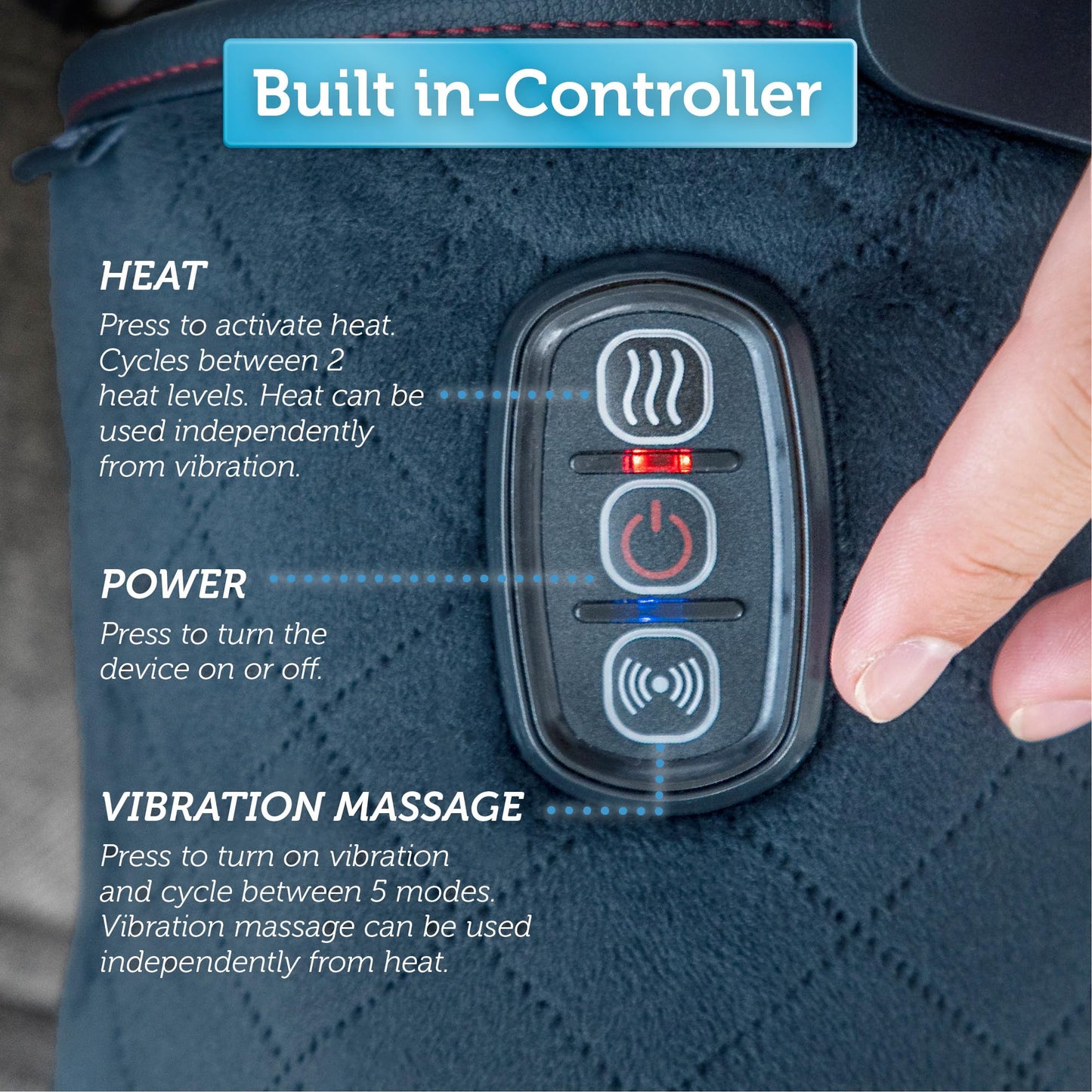 COMFIER Heated Knee Massager with Heating Pad for Knee Pain Relief,Gifts for Men Women Dad Mom,Knee Warmers Wrap, FSA or HSA Eligible,Heated Knee Pad for Men Women Seniors