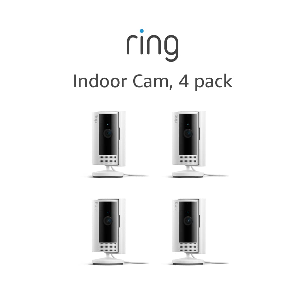 Ring Indoor Cam (2nd Gen) | latest generation, 2023 release | 1080p HD Video &amp; Color Night Vision, Two-Way Talk, and Manual Audio &amp; Video Privacy Cover | White