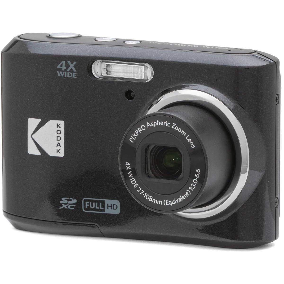 KODAK PIXPRO Friendly Zoom FZ45-BK 16MP Digital Camera with 4X Optical Zoom 27mm Wide Angle and 2.7" LCD Screen (Black)