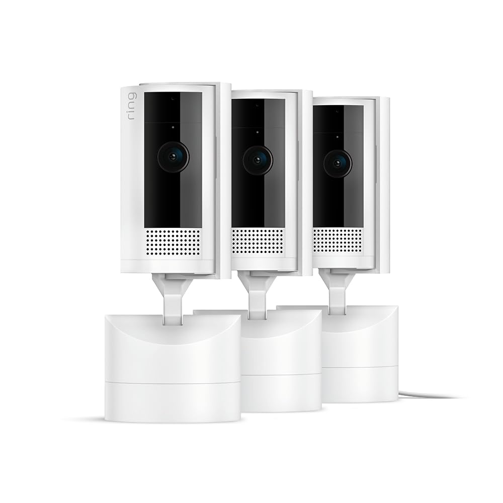 Ring Pan-Tilt Indoor Cam | See all around with 360° pan coverage, HD video, plus Two-Way Talk (2024 release) | White