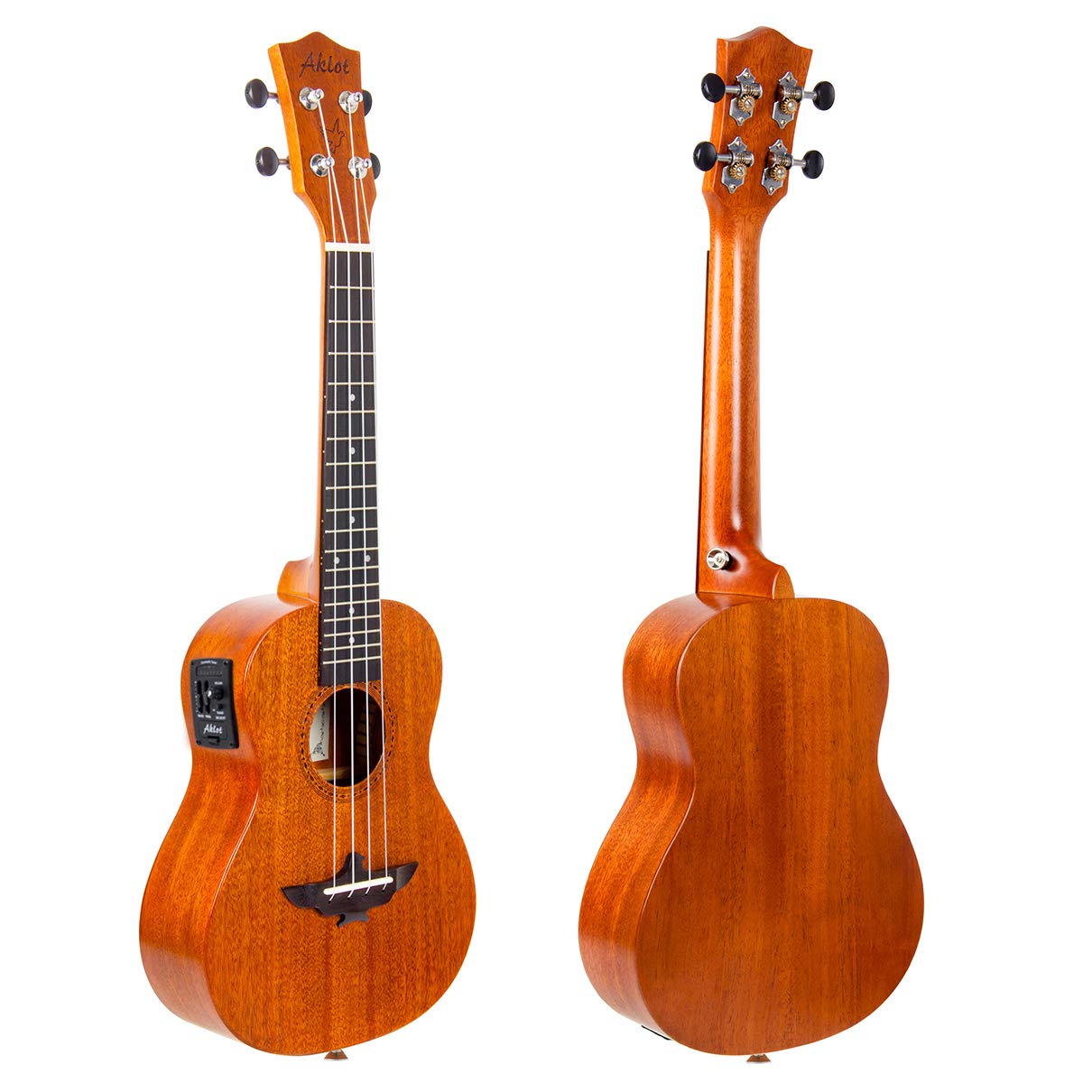 AKLOT 5 Strings Ukulele,Tenor Ukelele 26 inch Solid Mahogany Uke with Gig Bag Belt Extra Strings Professionals