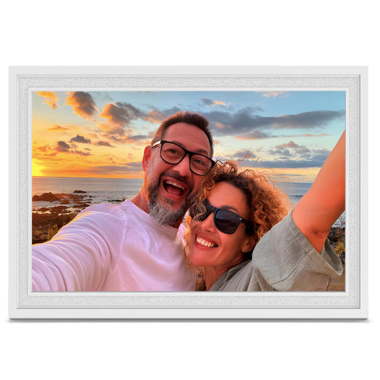 Digital Picture Frame, 10.1'' Frameo Digital WiFi, 32GB Memory, 1280 * 800 HD Touch Screen Electronic Photo Frame, Wall Mountable, Auto-Rotate, Share Instantly, Wedding, Birthday Gifts for Women, Mom