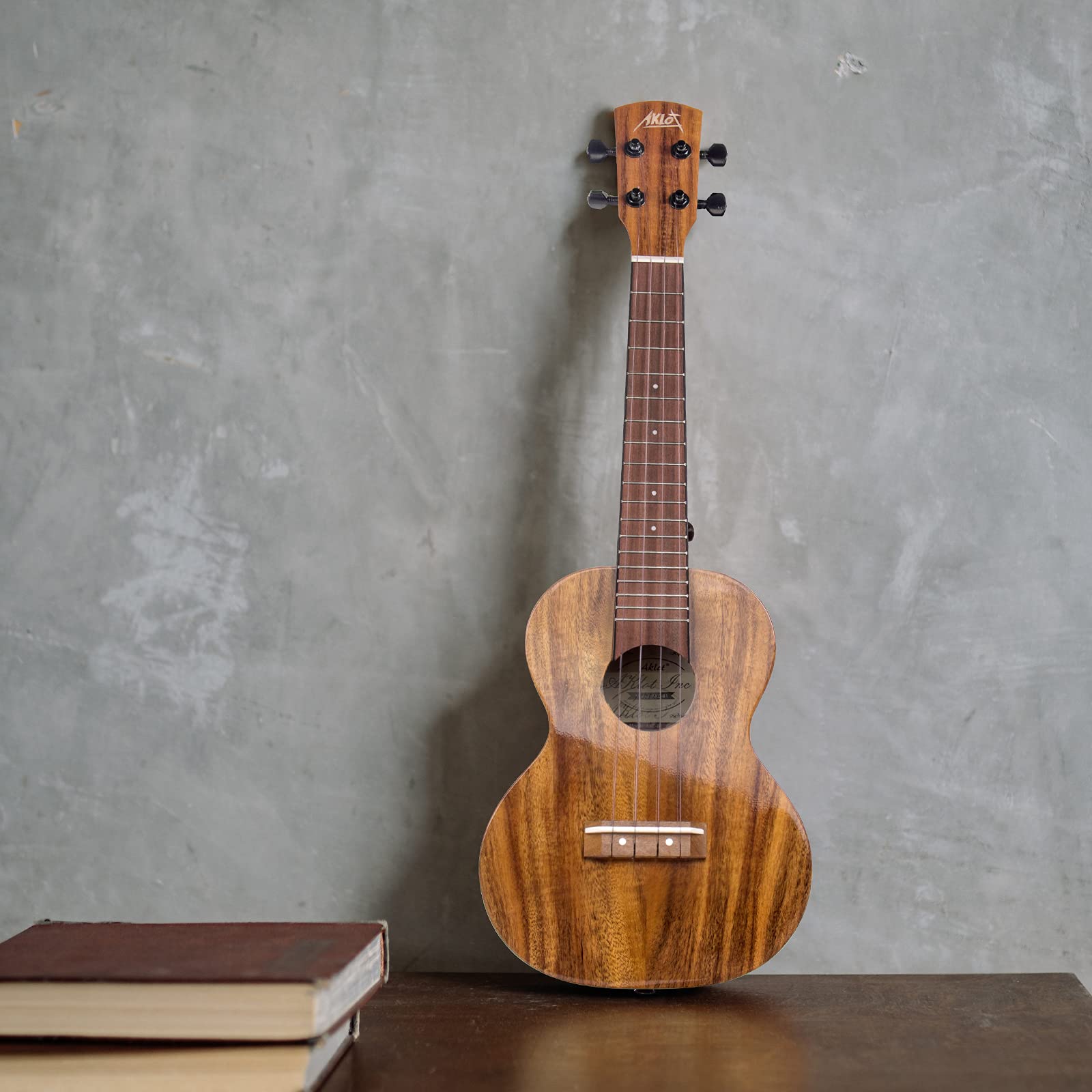 AKLOT 5 Strings Ukulele,Tenor Ukelele 26 inch Solid Mahogany Uke with Gig Bag Belt Extra Strings Professionals