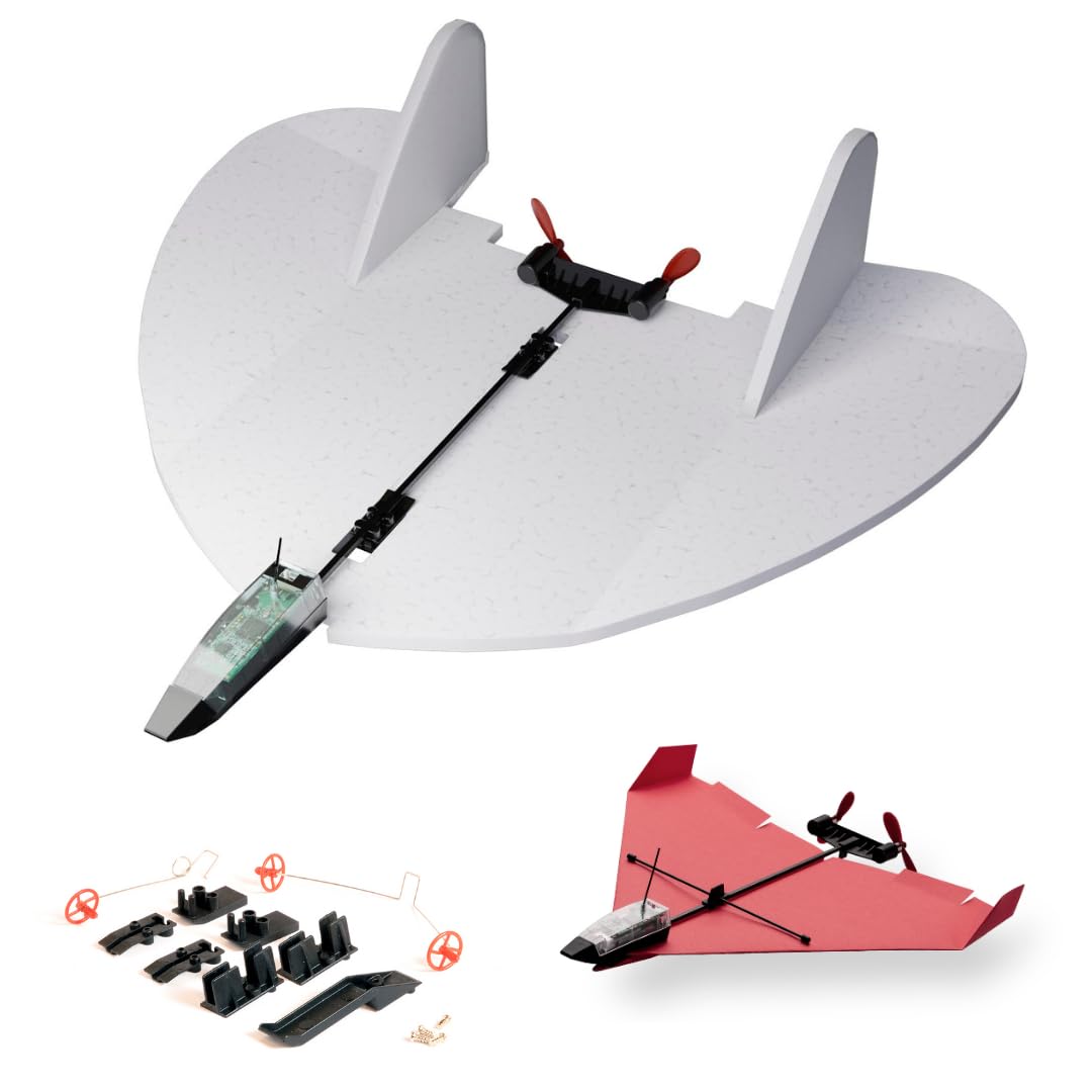 POWERUP 4.0 The Next-Generation Smartphone Controlled Paper Airplane Kit, RC Controlled. Easy to Fly with Autopilot &amp; Gyro Stabilizer. for Hobbyists, Pilots, Tinkerers.