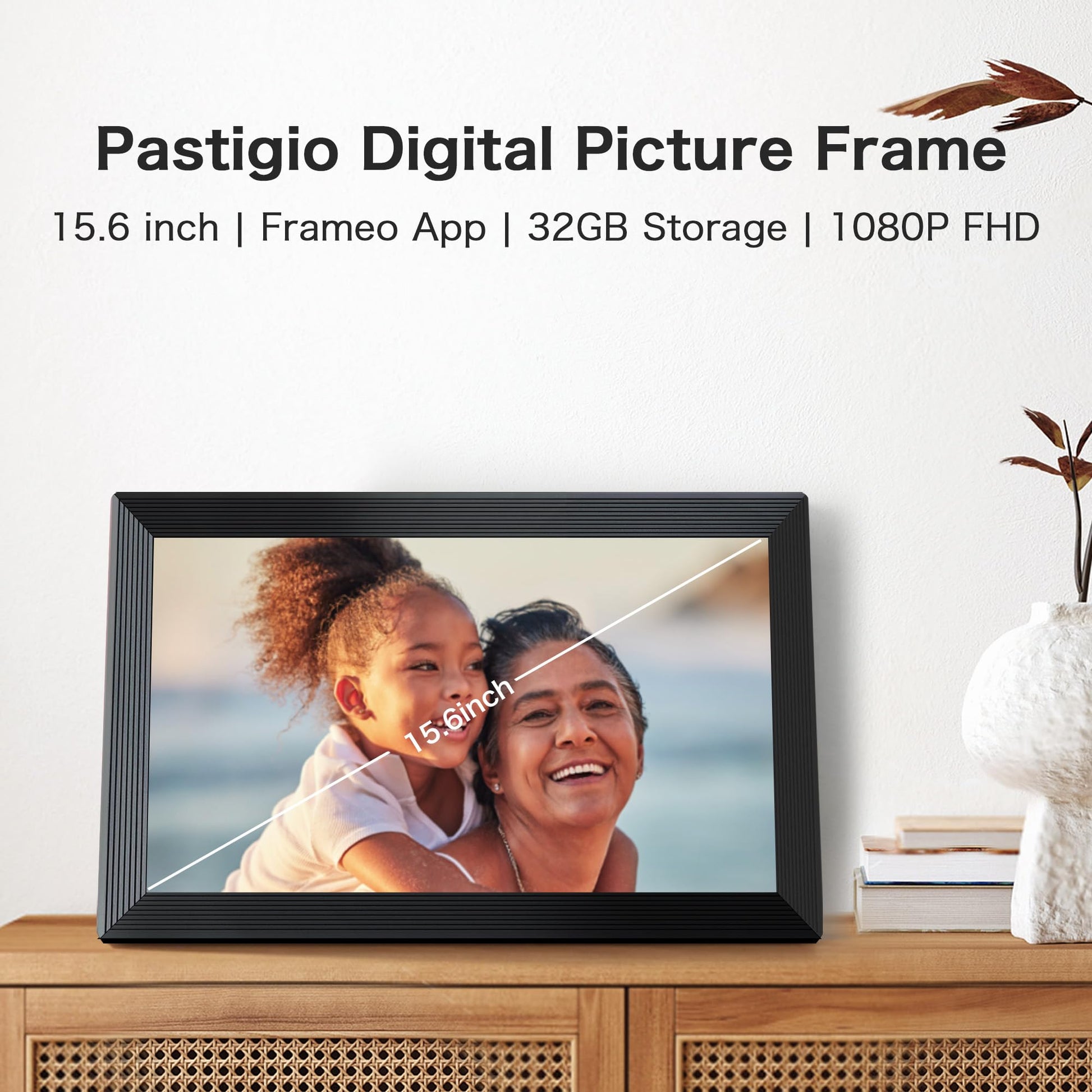 Digital Picture Frame WiFi, 10.1 Inch Frameo Digital Photo Frame 32GB Memory, 1280 * 800 Touch Screen, Auto-Rotate, Share Pictures Videos Instantly, Wedding, Birthday, Gift for Mom, Dad, Grandparents