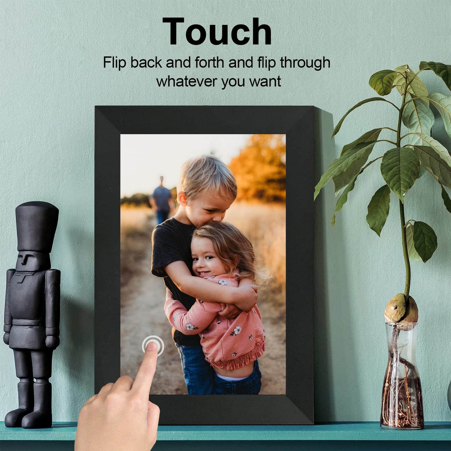 FRAMEO Digital Photo Frame, 10.1 Inch WiFi Digital Picture Frame with 1280x800 IPS HD Touch Screen, 32GB Storage Auto-Rotate Wall Mountable Easy Share Photos or Videos via Frameo App from Anywhere