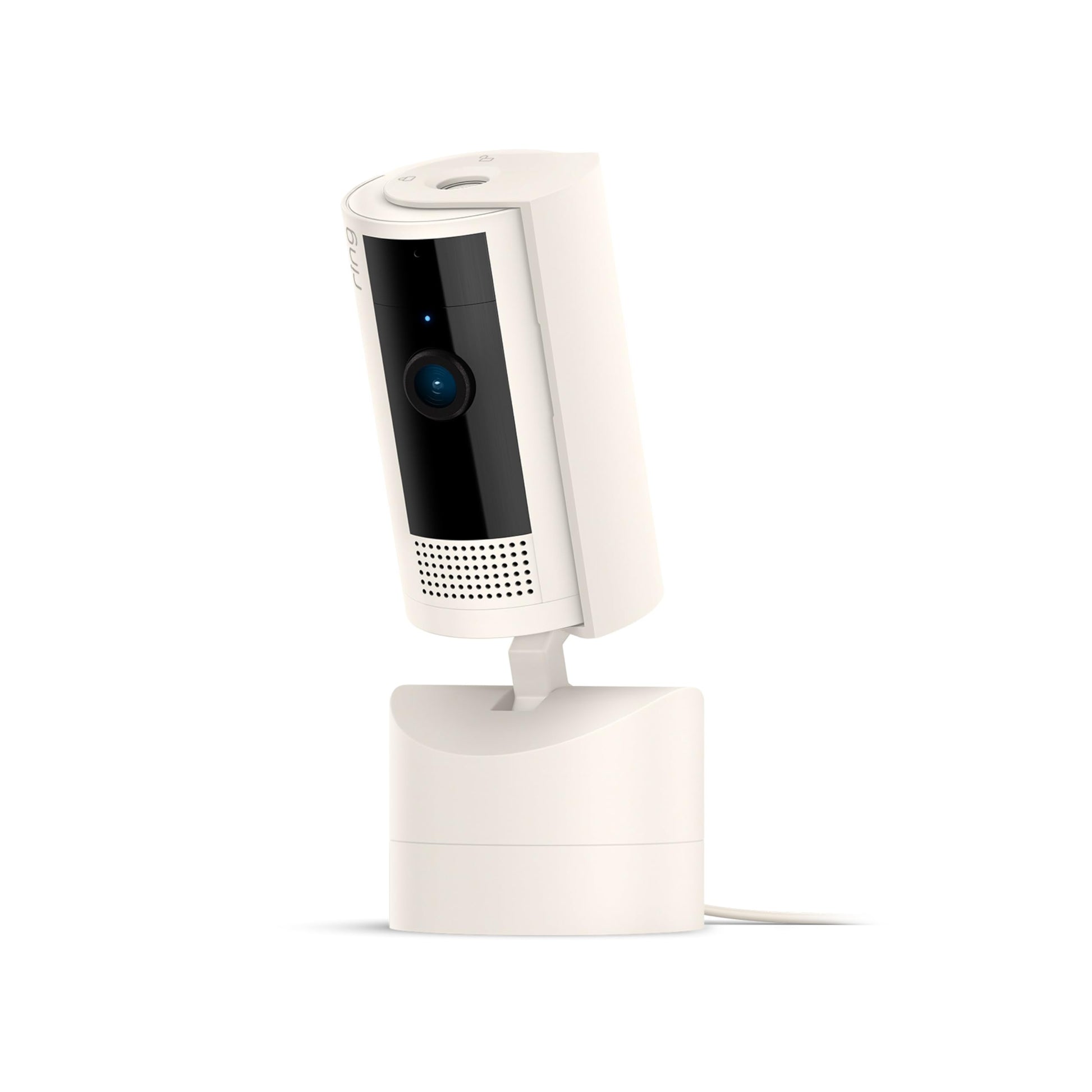 Ring Pan-Tilt Indoor Cam | See all around with 360° pan coverage, HD video, plus Two-Way Talk (2024 release) | White