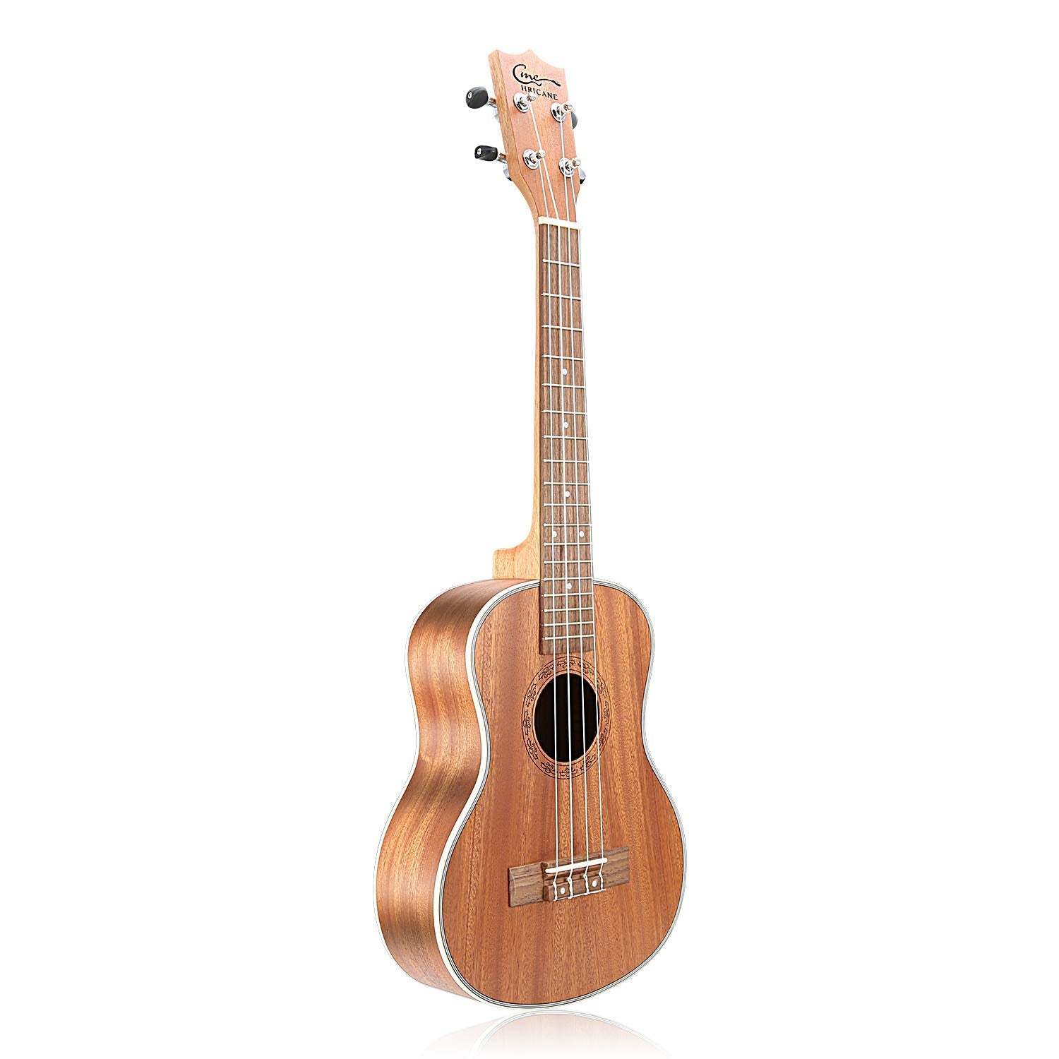 Hricane Ukulele, Concert Ukulele Koa 23 Inch Professional Ukulele Kit for Adults &amp; Beginners with Gig Bag, Strap, Nylon String, Tuner, Guitar Picks, Cleaning Cloth