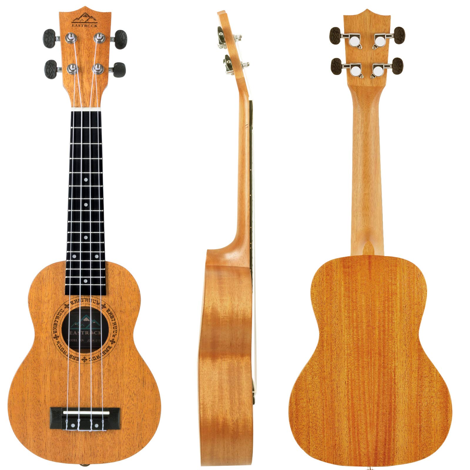 EASTROCK Concert Ukulele Mahogany Beginner 23 inch Ukelele Big Package Kit. Ukulele Ukalalee Suitable for adults, Beginners. (23-Mahogany)