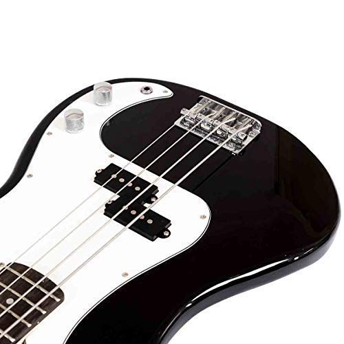 SAFEPLUS 45" Full Size 4 String Electric Bass Guitar with Strap Guitar Bag Amp Cord for Beginner Kit