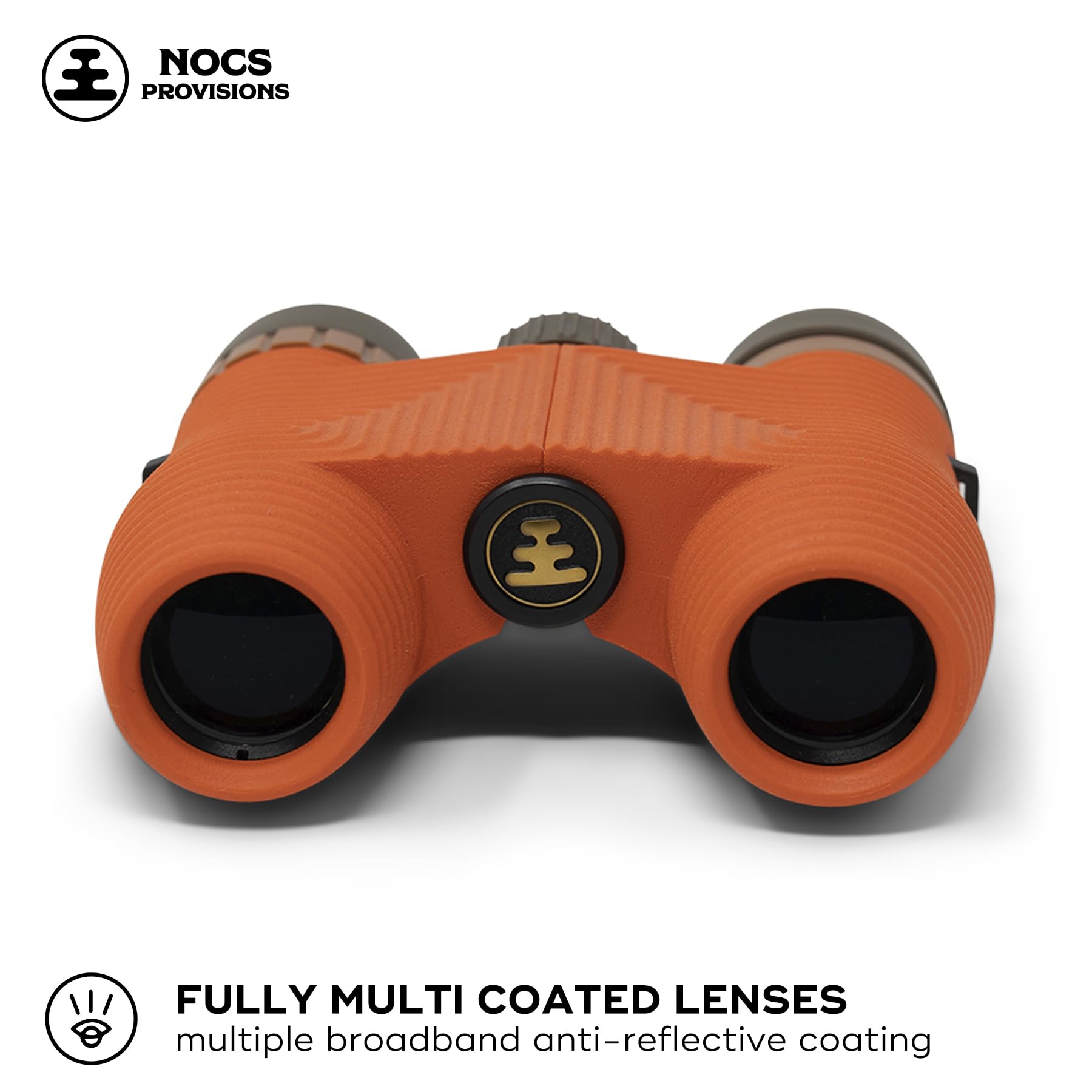 Nocs Provisions Standard Issue 8x25 Waterproof Binoculars | Lightweight, Compact, 8X Magnification, Wide View, Multi-Coated Lenses for Bird Watching, Hiking, and Outdoor Activities - Canary (Yellow)