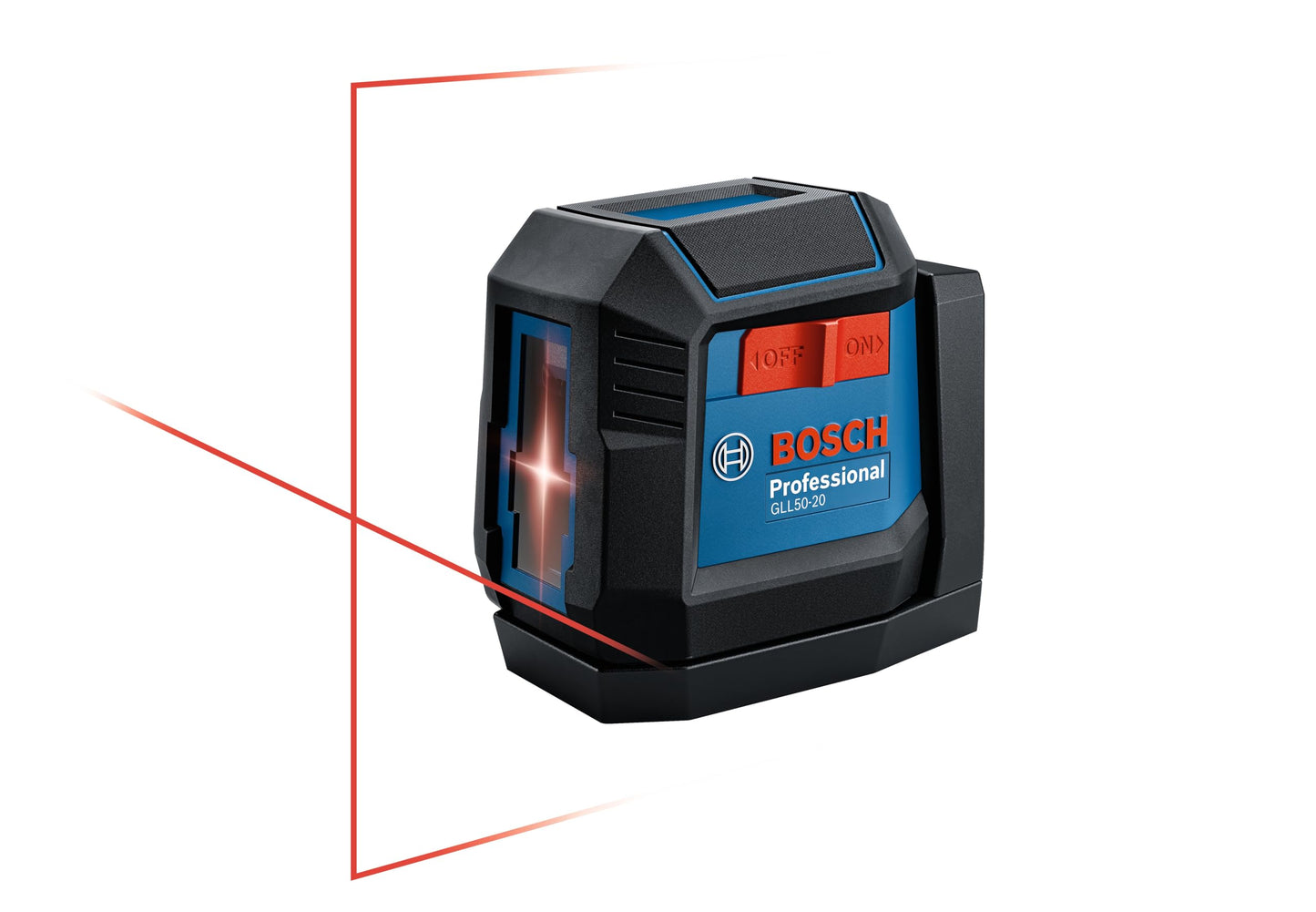 BOSCH GLL 30 30 FT Self-Leveling Cross-Line Laser, Includes 2 AA Batteries &amp; Flexible Mounting Device