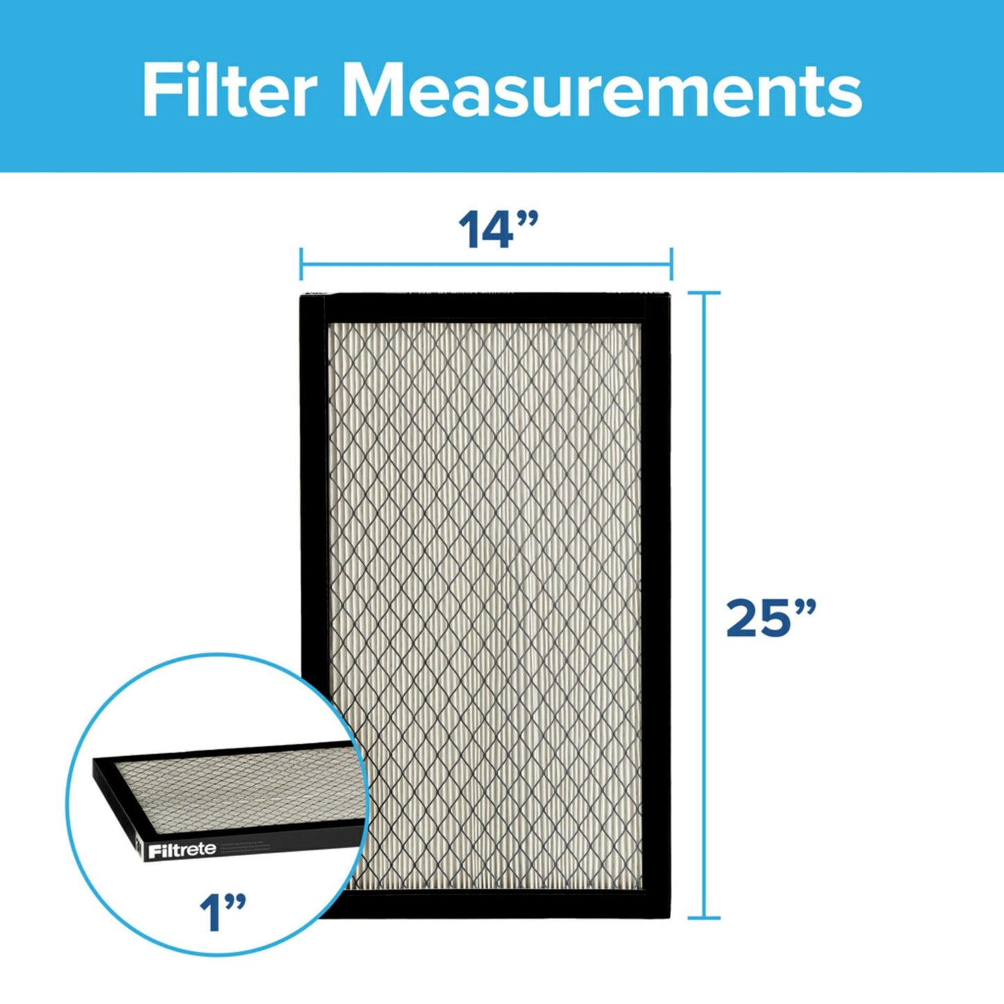 Filtrete 14x20x1 Air Filter, MPR 2800, MERV 14, Healthy Living Ultrafine Particle Reduction 3-Month Pleated 1-Inch Air Filters, 2 Filters