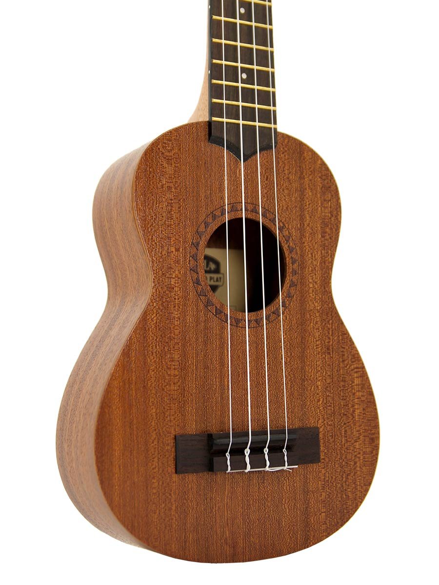 Official Kala Learn to Play Ukulele Soprano Starter Kit, Satin Mahogany – Includes online lessons, tuner app, and booklet (KALA-LTP-S)