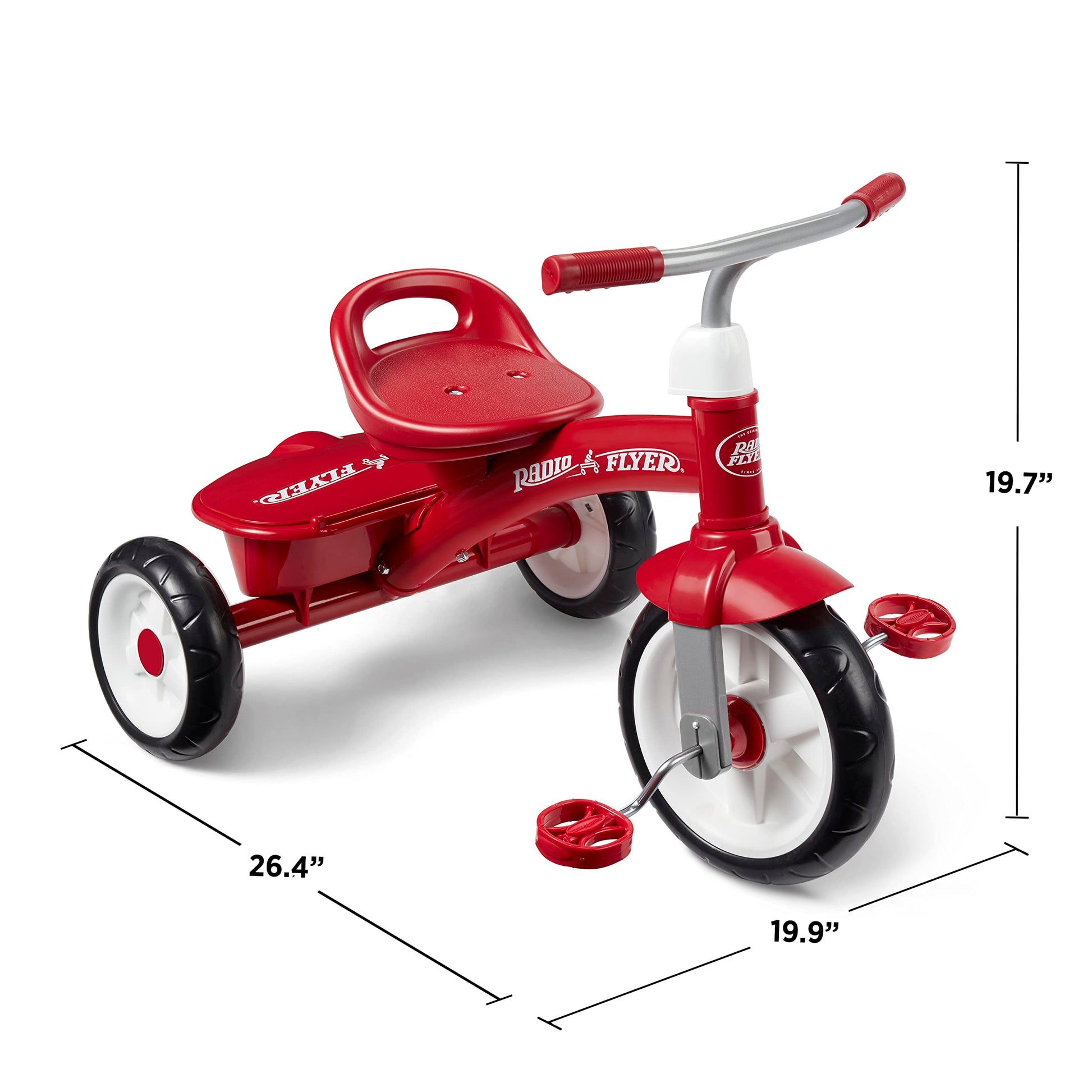 Radio Flyer Pink Rider Trike, Outdoor Tricycle for Toddlers Age 3-5 (Amazon Exclusive)