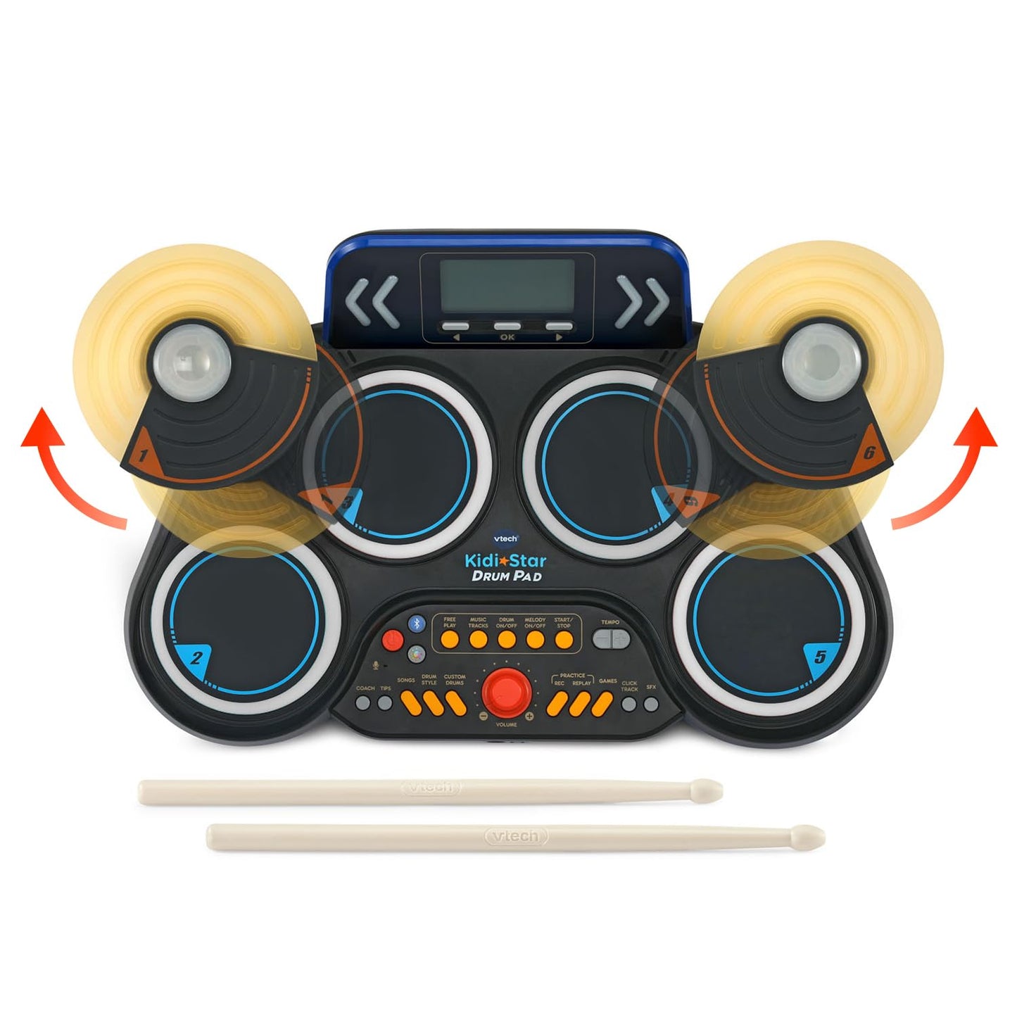 VTech Kidi Star Drum Pad, Black