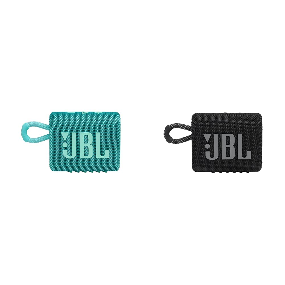 JBL Go 3 - Portable Mini Bluetooth Speaker, big audio and punchy bass, IP67 waterproof and dustproof, 5 hours of playtime, speaker for home, outdoor and travel (Black)