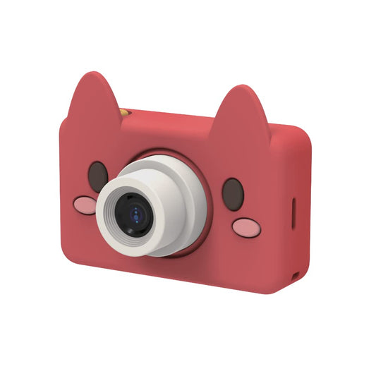 Kidamento Kids Digital Camera &amp; Video Camcorder, Soft BPA-Free Silicone Casing, 32GB Memory Card - Model C - Akito The Fox