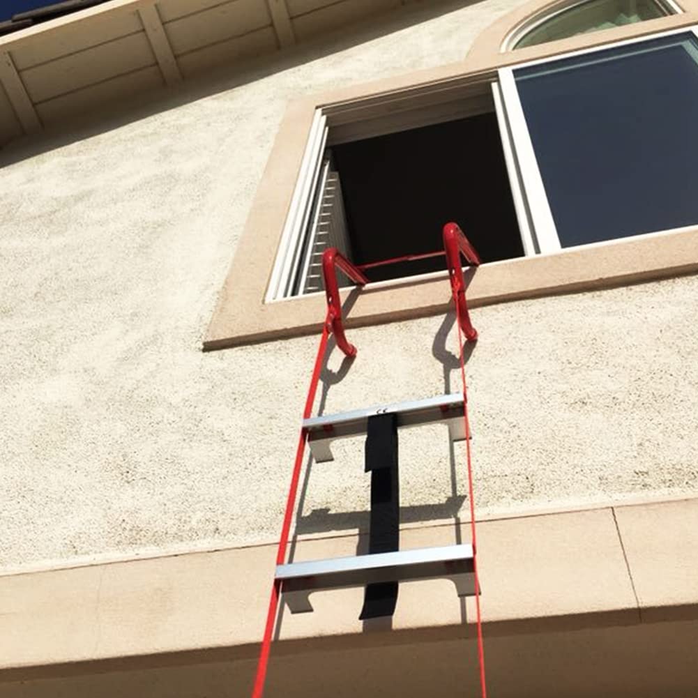 Hausse Retractable 2 Story Fire Escape Ladder, 13 Feet