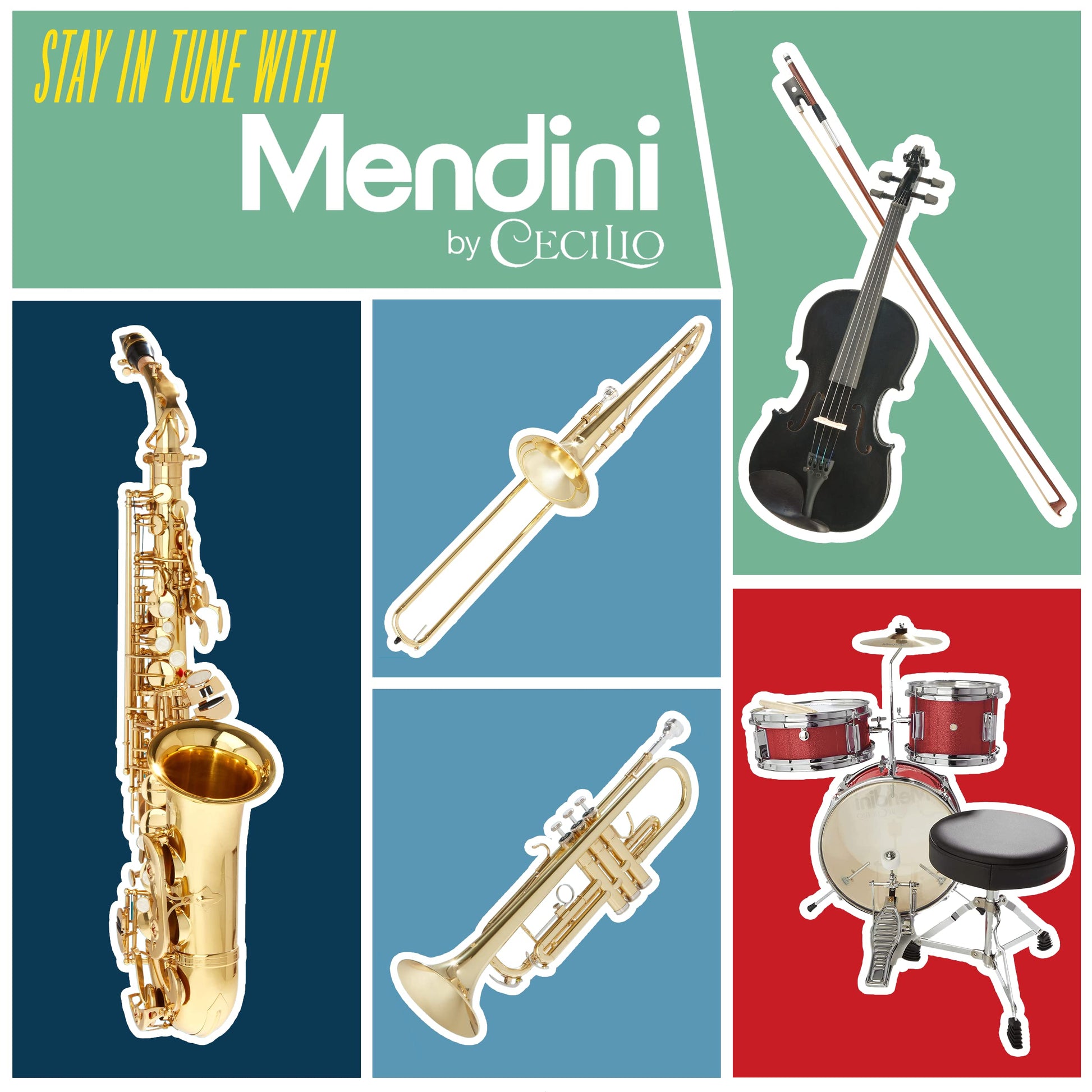 Mendini By Cecilio Violin For Beginners, Kids &amp; Adults - Beginner Kit For Student w/Hard Case, Rosin, Bow - Starter Violins, Wooden Stringed Musical Instruments