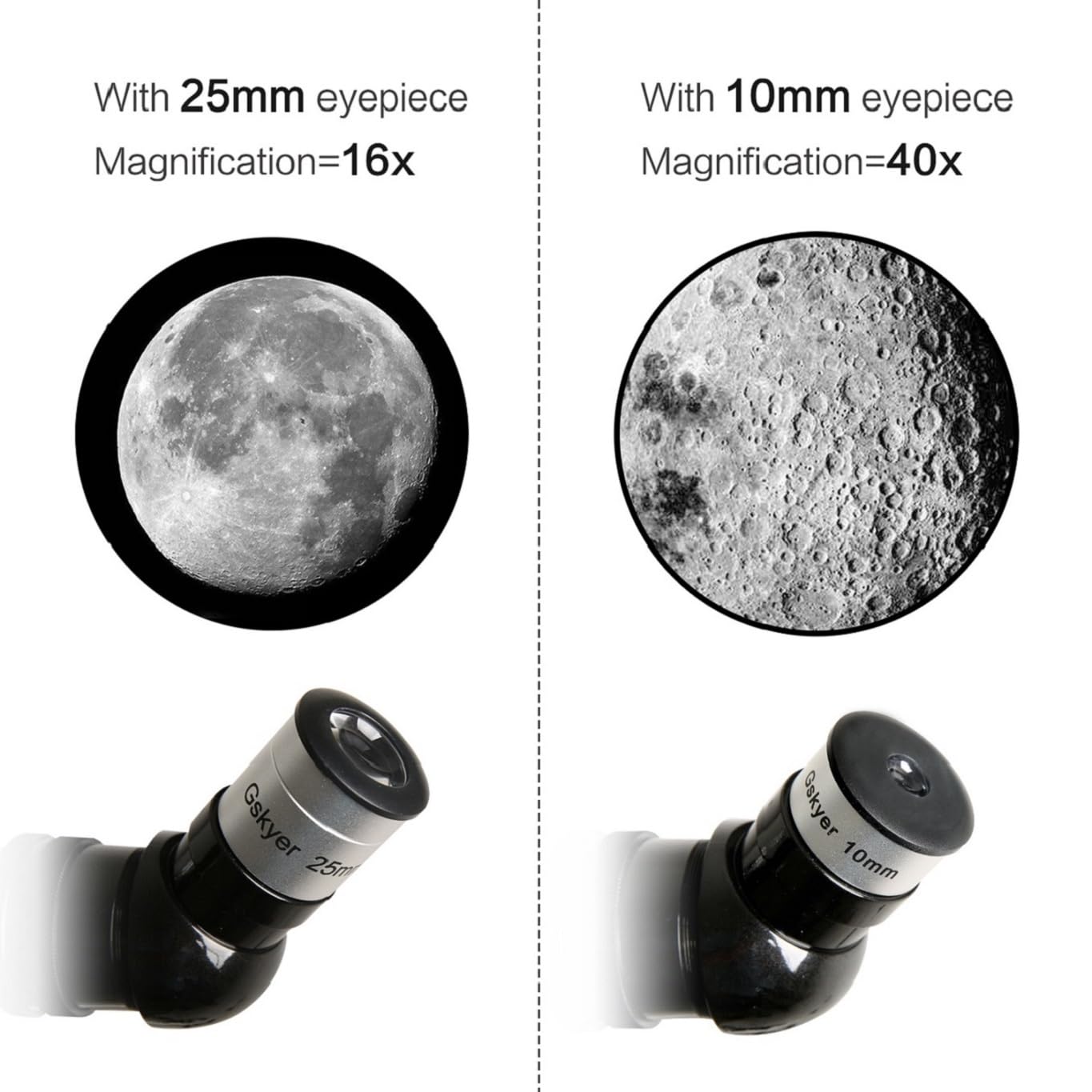 Gskyer Telescope, 70mm Aperture 400mm AZ Mount Astronomical Refracting Telescope for Kids Beginners - Travel Telescope with Carry Bag, Phone Adapter and Wireless Remote.