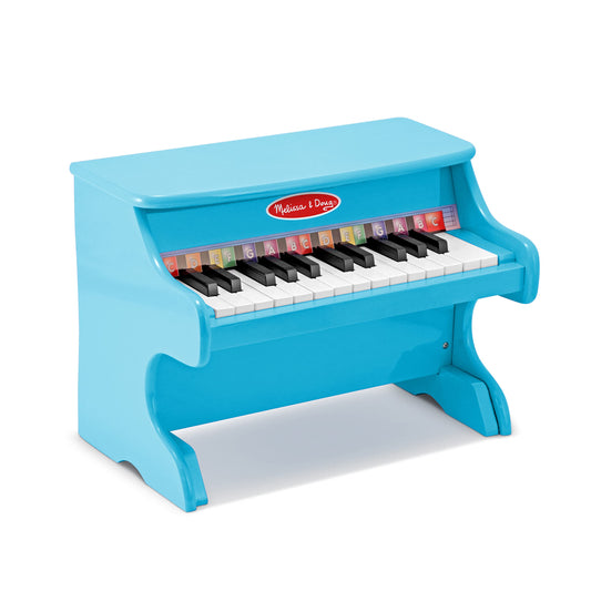 Melissa &amp; Doug Learn-to-Play Piano With 25 Keys and Color-Coded Songbook - Blue