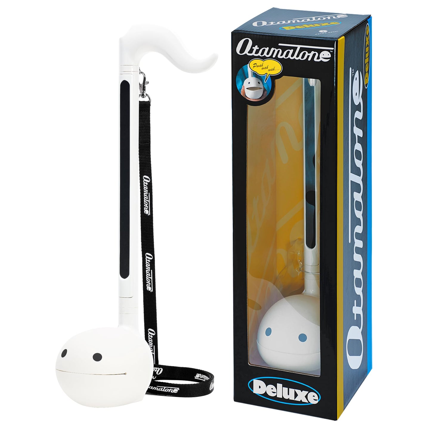 Otamatone Deluxe Electronic Musical Instrument for Adults Portable Synthesizer Digital Electric Music from Japan by Cube/Maywa Denki Cool Stuff Gifts, Black [English Manual]