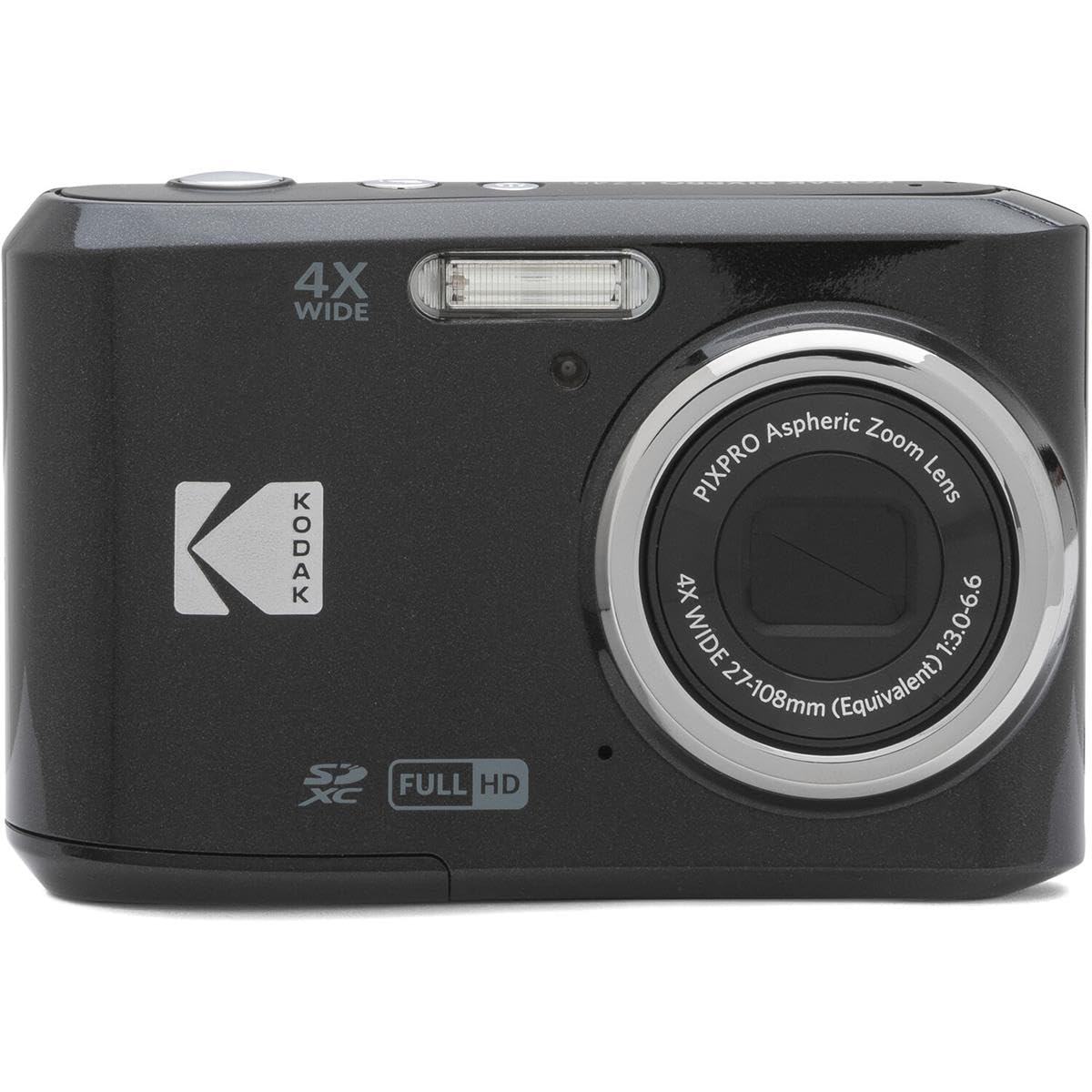 KODAK PIXPRO Friendly Zoom FZ45-BK 16MP Digital Camera with 4X Optical Zoom 27mm Wide Angle and 2.7" LCD Screen (Black)