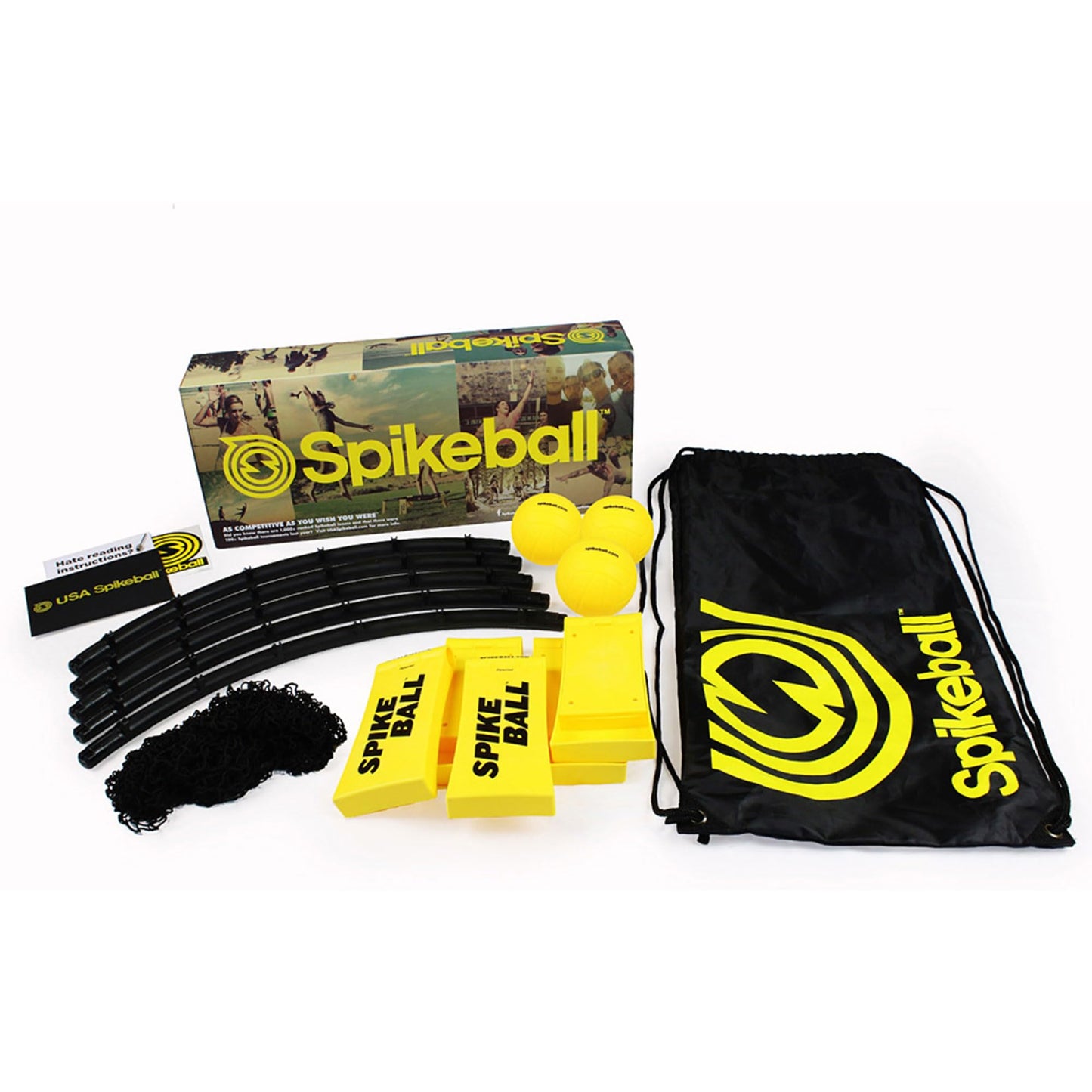 Spikeball 3-Ball Original Roundnet Game Set, Includes 3 Balls, Net, and Bag