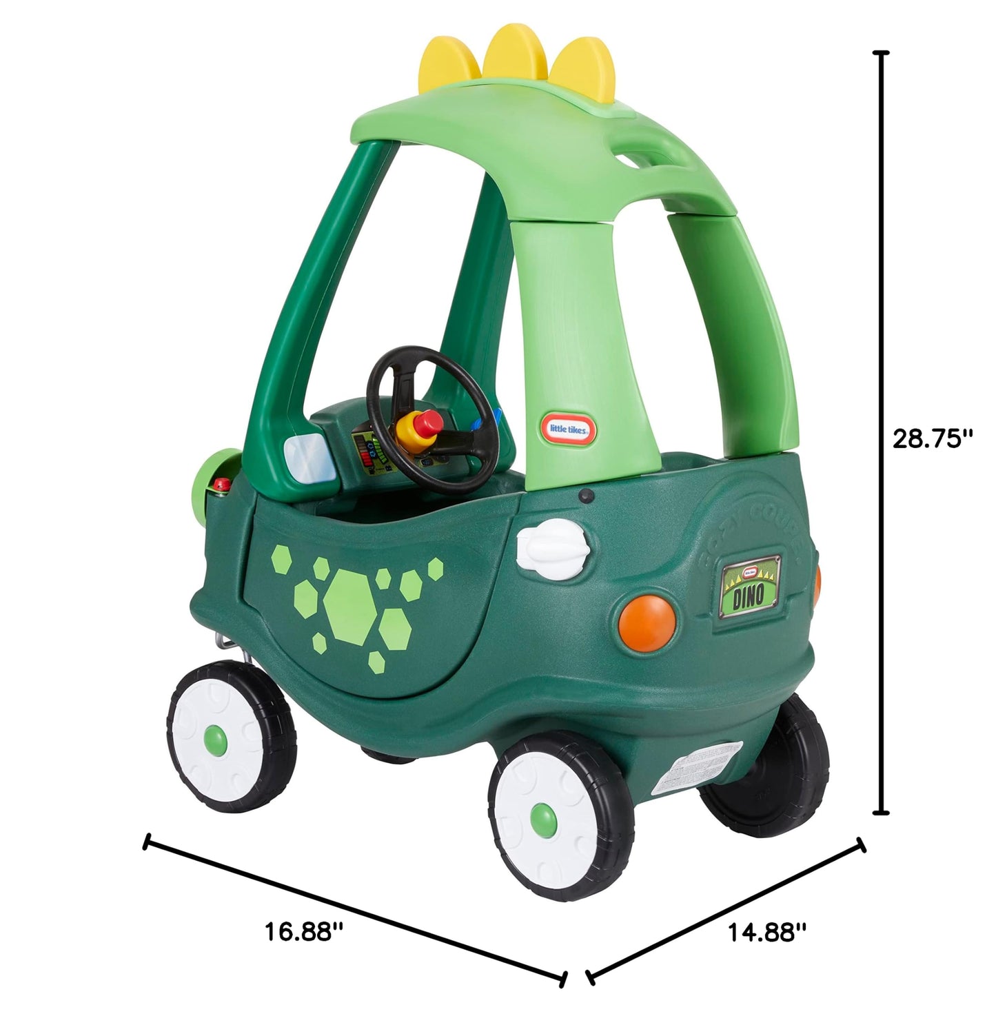 Little Tikes Cozy Coupe Dinosaur – Amazon Exclusive Large, Green