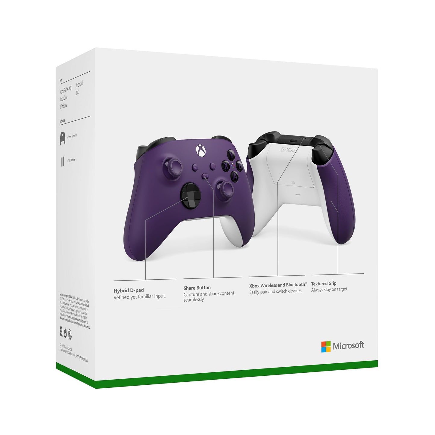 Xbox Core Wireless Gaming Controller – Astral Purple Series X|S, One, Windows PC, Android, and iOS