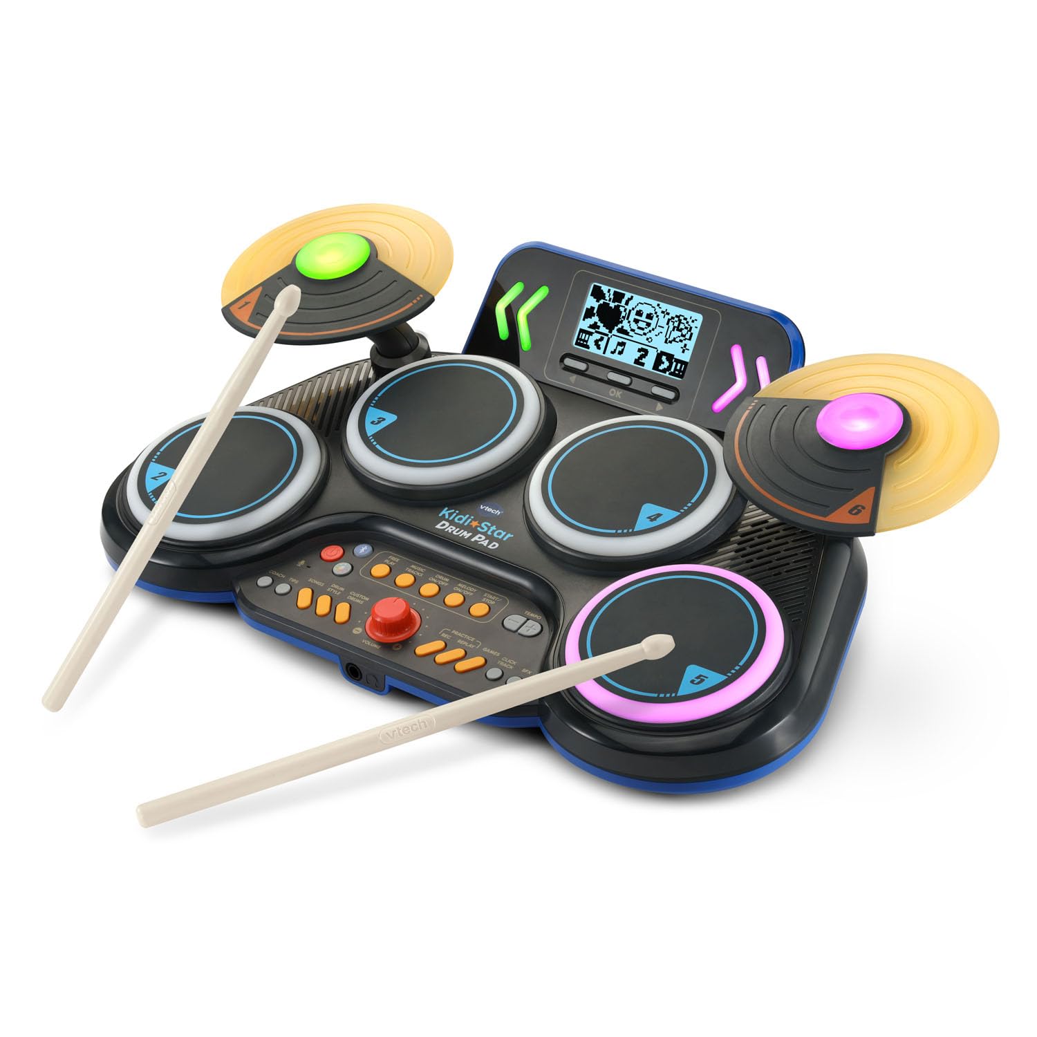 VTech Kidi Star Drum Pad, Black