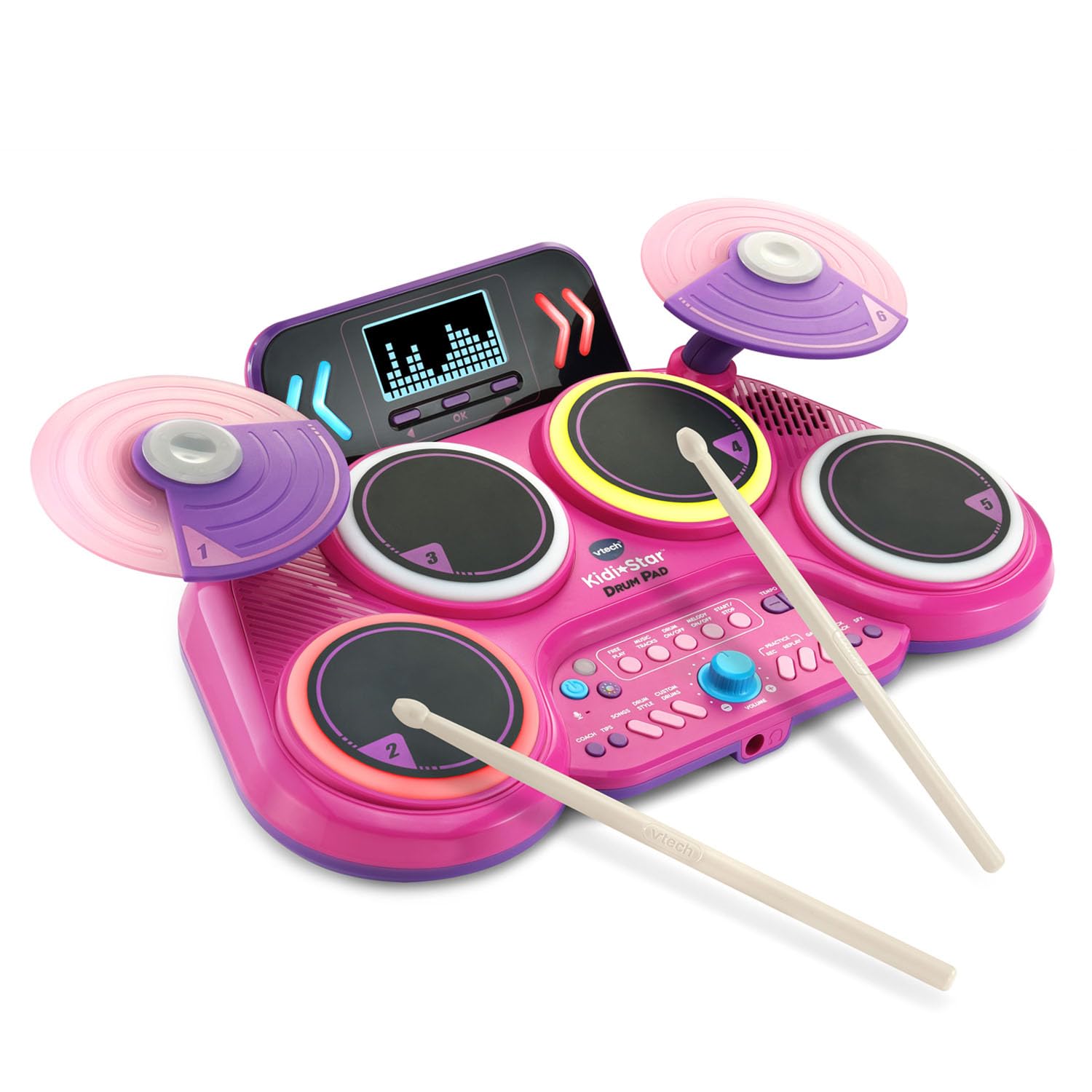 VTech Kidi Star Drum Pad, Black