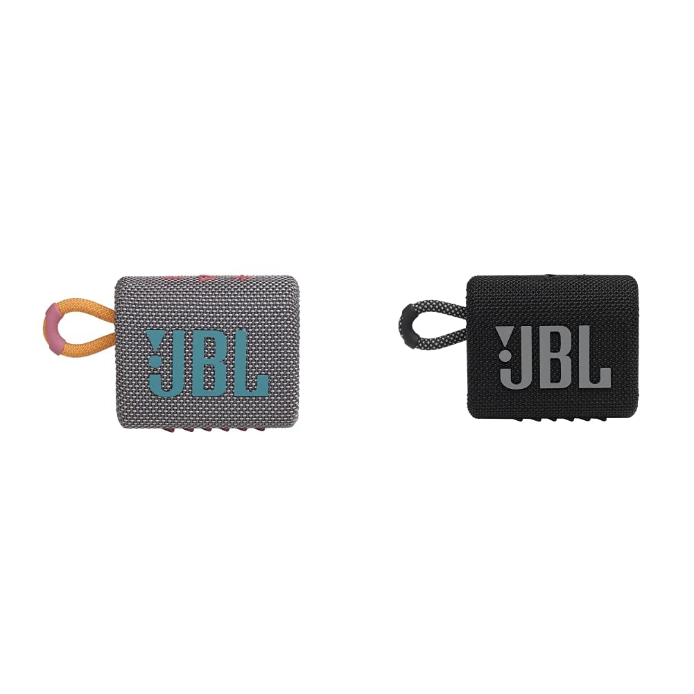 JBL Go 3 - Portable Mini Bluetooth Speaker, big audio and punchy bass, IP67 waterproof and dustproof, 5 hours of playtime, speaker for home, outdoor and travel (Black)