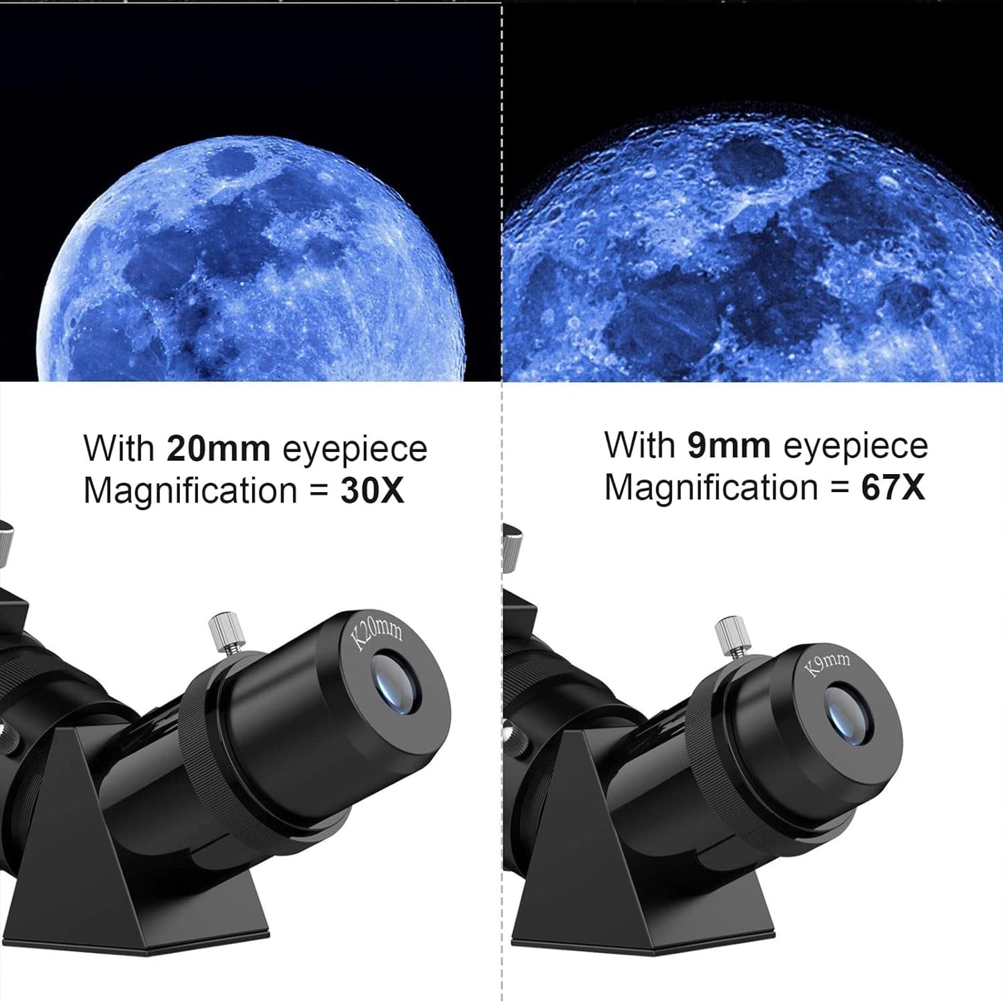 Telescopes for Adults Astronomy, 80mm Aperture 600mm Refractor Telescope for Kids &amp; Beginners, Compact and Portable Travel Telescopio with Backpack