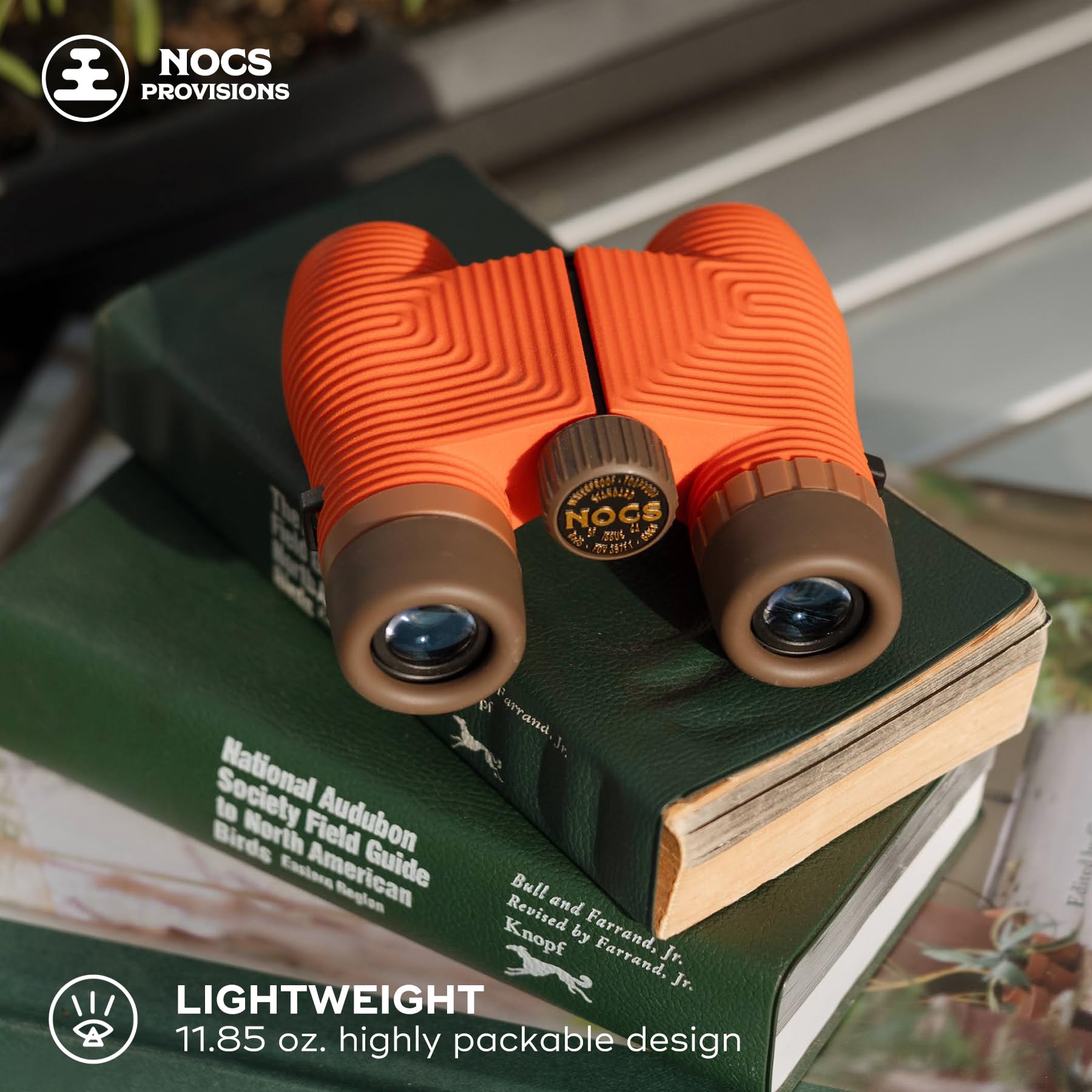 Nocs Provisions Standard Issue 8x25 Waterproof Binoculars | Lightweight, Compact, 8X Magnification, Wide View, Multi-Coated Lenses for Bird Watching, Hiking, and Outdoor Activities - Canary (Yellow)