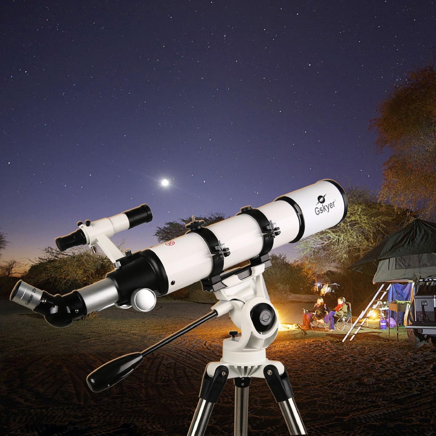 Gskyer Telescope, 70mm Aperture 400mm AZ Mount Astronomical Refracting Telescope for Kids Beginners - Travel Telescope with Carry Bag, Phone Adapter and Wireless Remote.