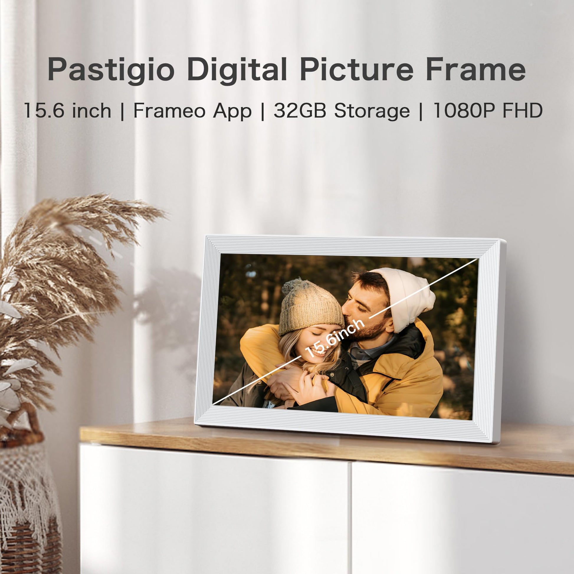 Digital Picture Frame WiFi, 10.1 Inch Frameo Digital Photo Frame 32GB Memory, 1280 * 800 Touch Screen, Auto-Rotate, Share Pictures Videos Instantly, Wedding, Birthday, Gift for Mom, Dad, Grandparents