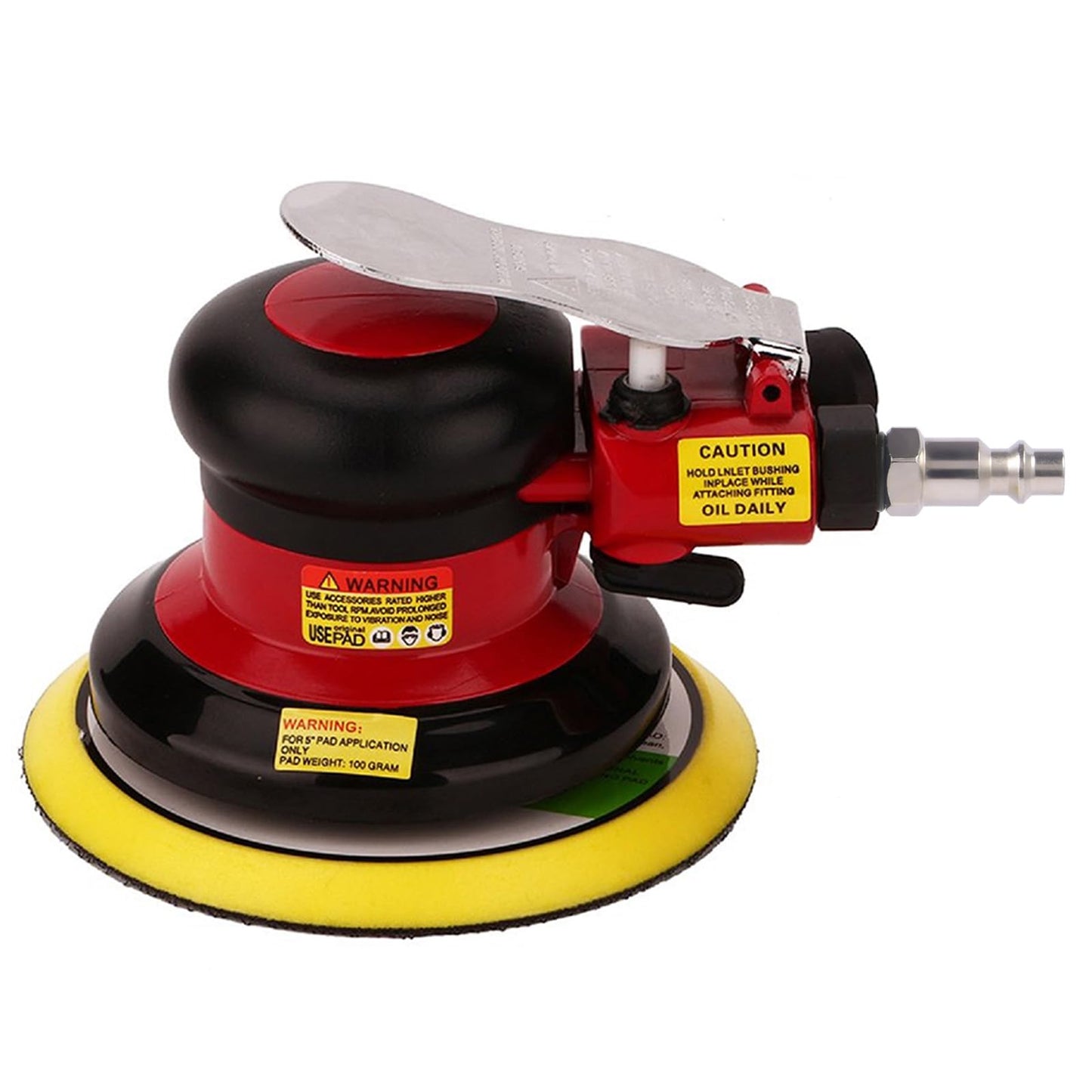 Professional Air Random Orbital Palm Sander, Dual Action Pneumatic Sander, Low Vibration, Heavy Duty