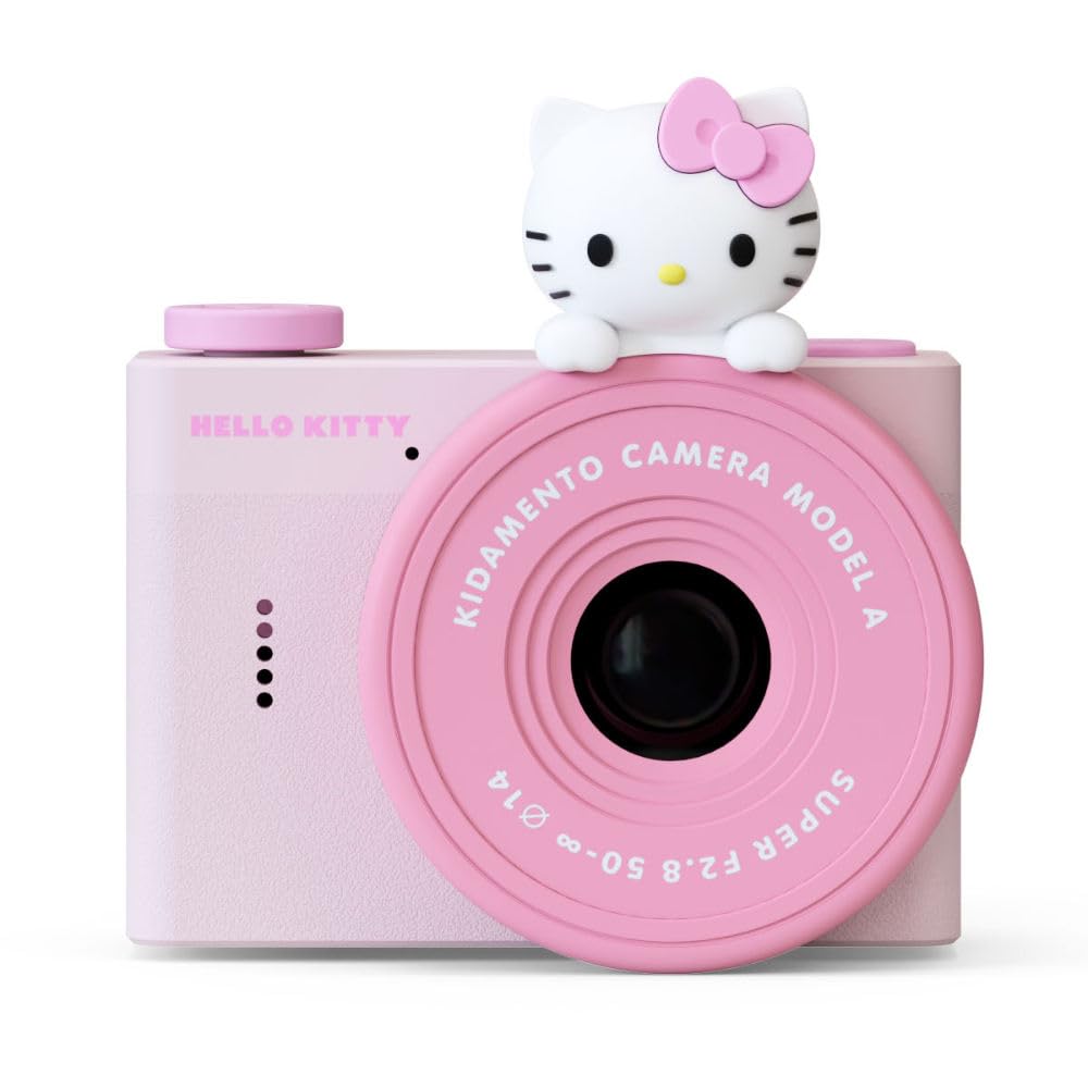 Kuromi Mini Kids Digital Camera &amp; Video Camcorder by Kidamento, 32GB Memory Card, Adjustable Soft Strap Lanyard, Scavenger Hunt Momento Book - Model A Kuromi