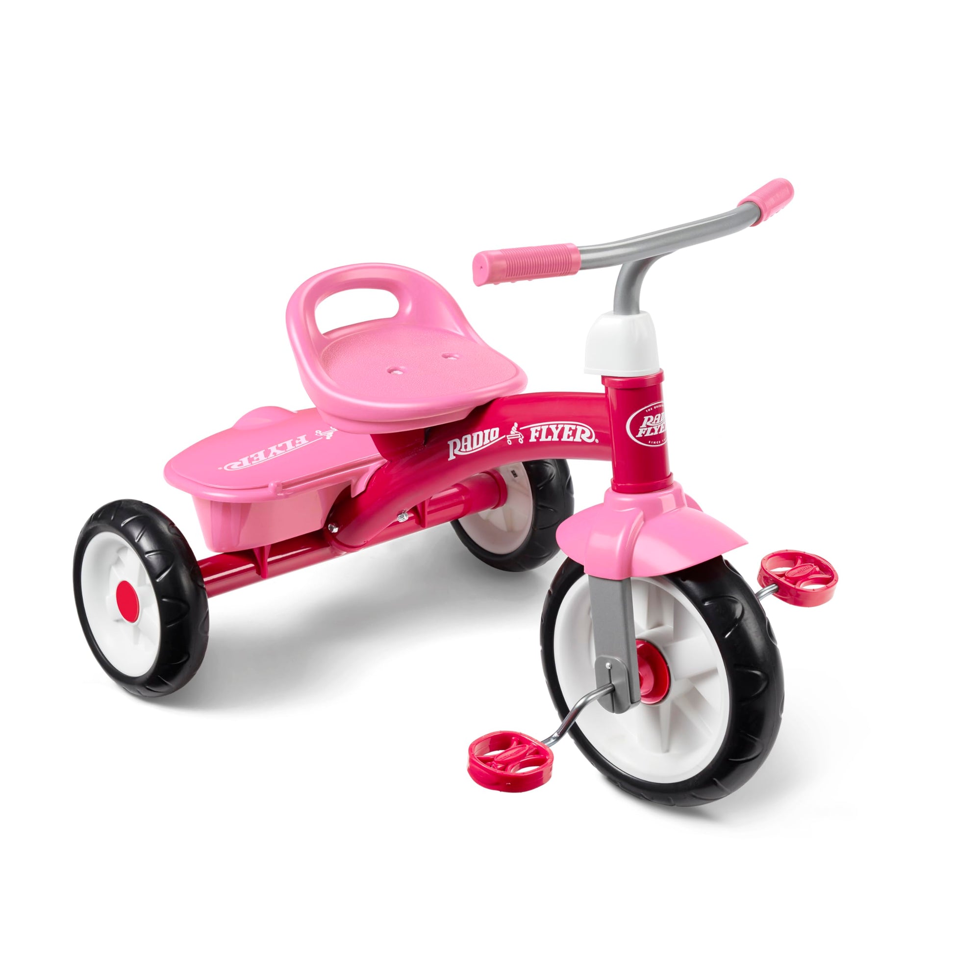 Radio Flyer Pink Rider Trike, Outdoor Tricycle for Toddlers Age 3-5 (Amazon Exclusive)