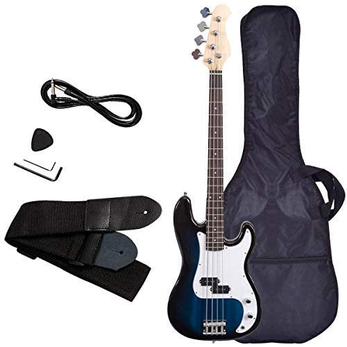 SAFEPLUS 45" Full Size 4 String Electric Bass Guitar with Strap Guitar Bag Amp Cord for Beginner Kit